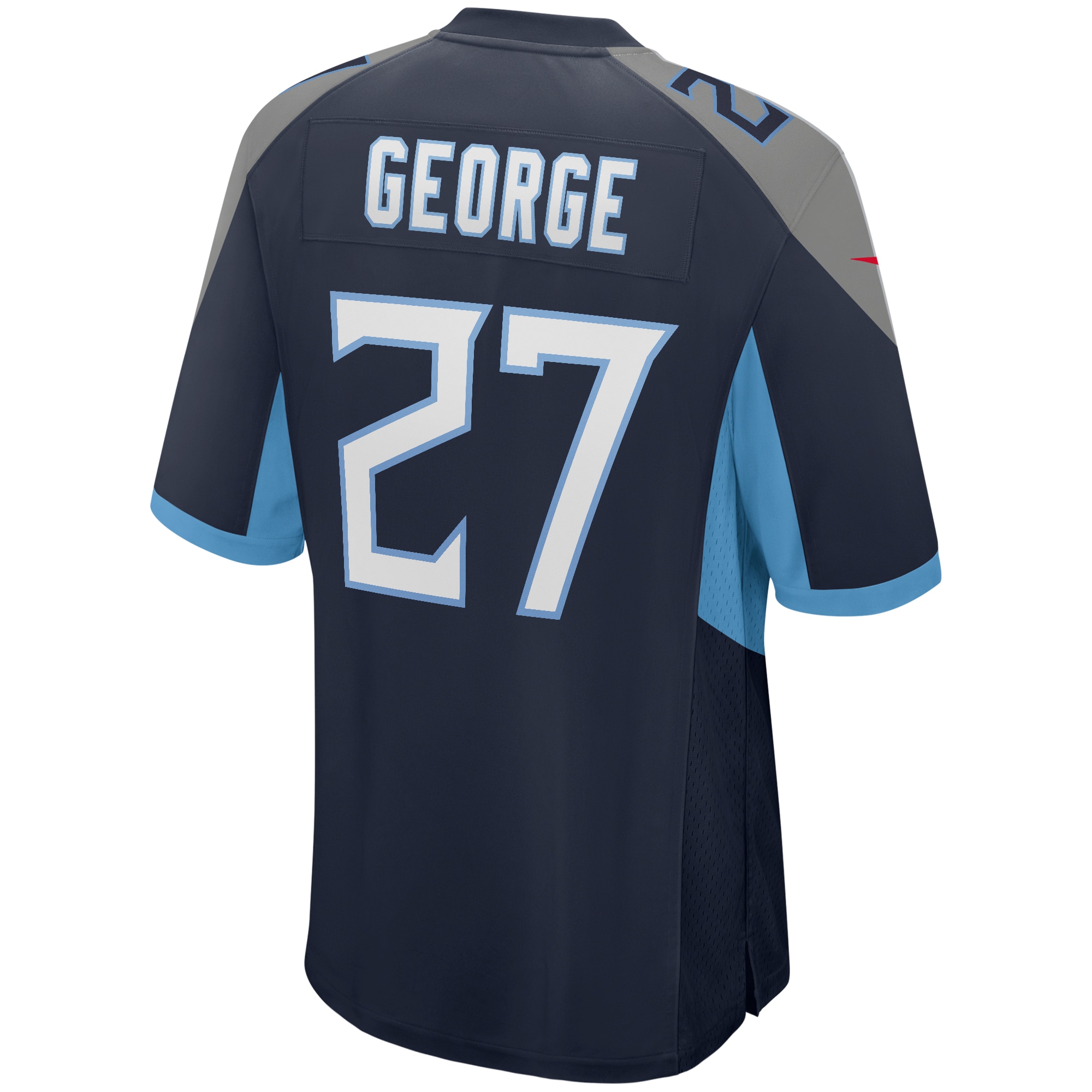 Tennessee Titans Eddie George Navy Game Retired Player NFL Jersey Men's