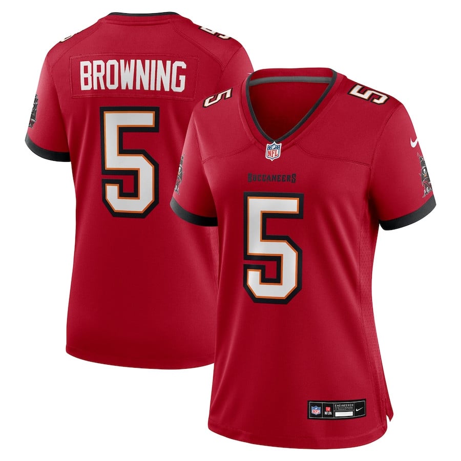 Jack Browning 5 Tampa Bay Buccaneers Game Red NFL Jersey Women's