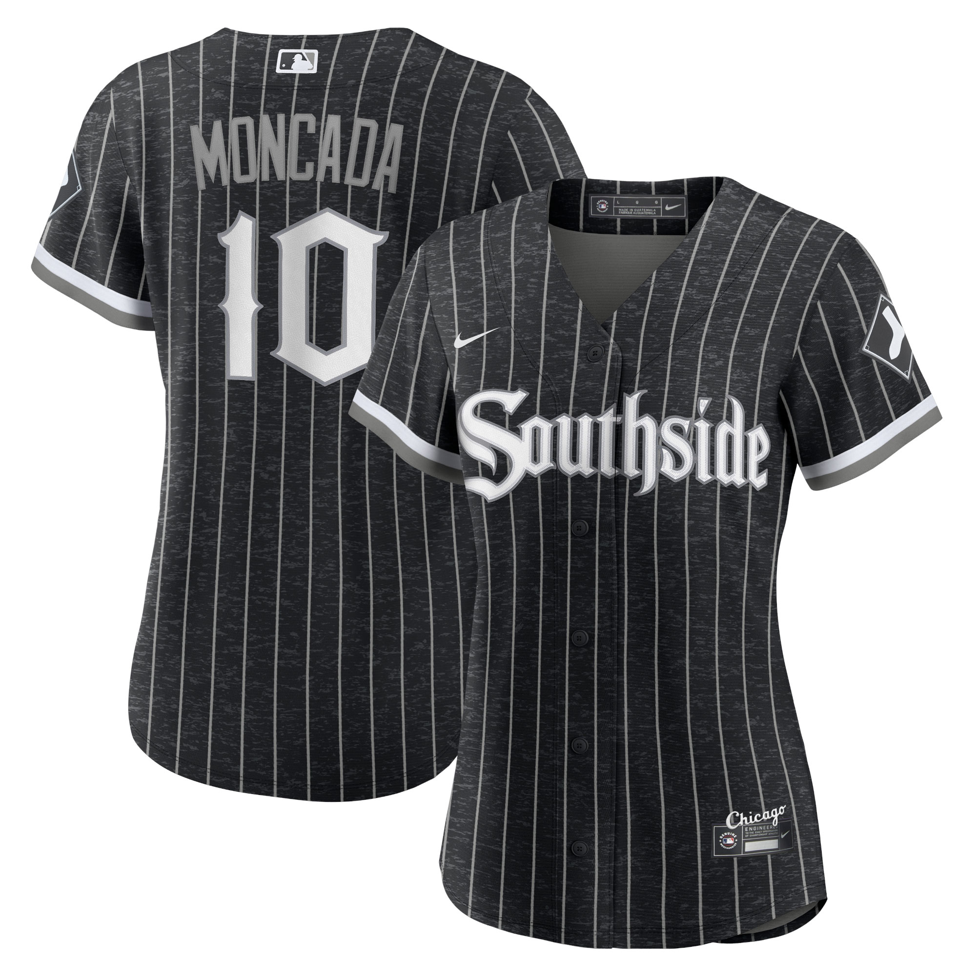 Chicago White Sox Yoan Moncada Black City Connect Player MLB Jersey Women's
