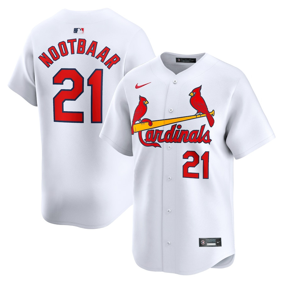 Lars Nootbaar 21 St. Louis Cardinals Home Limited White MLB Jersey Men's