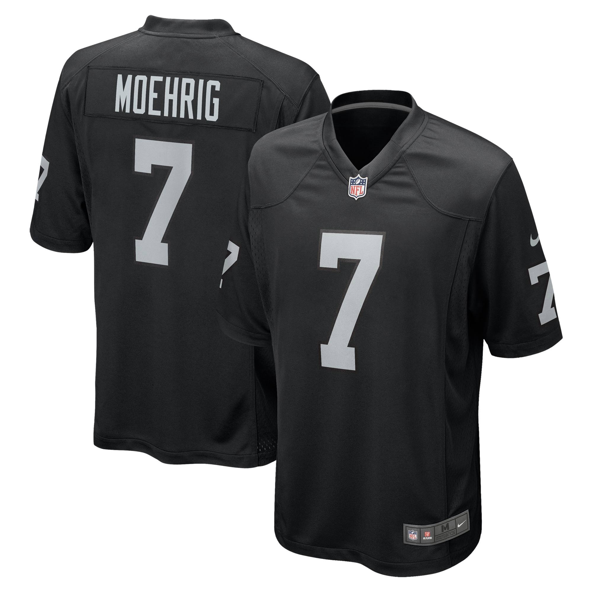 Las Vegas Raiders Tre'von Moehrig Black Team Game NFL Jersey Men's