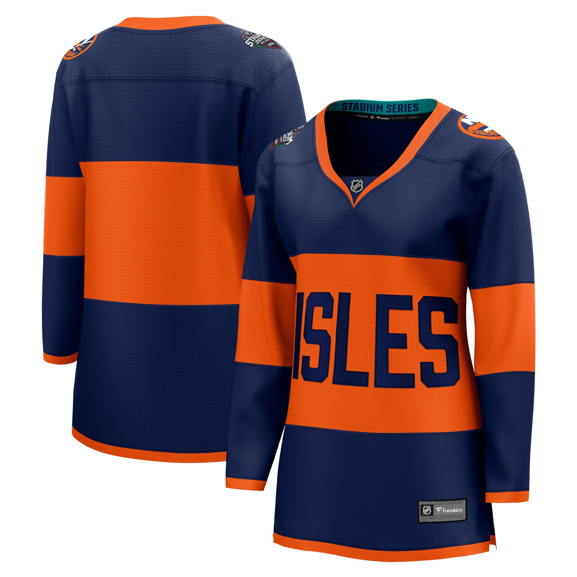New York Islanders Navy 2024 Stadium Series Breakaway NHL Jersey Women's