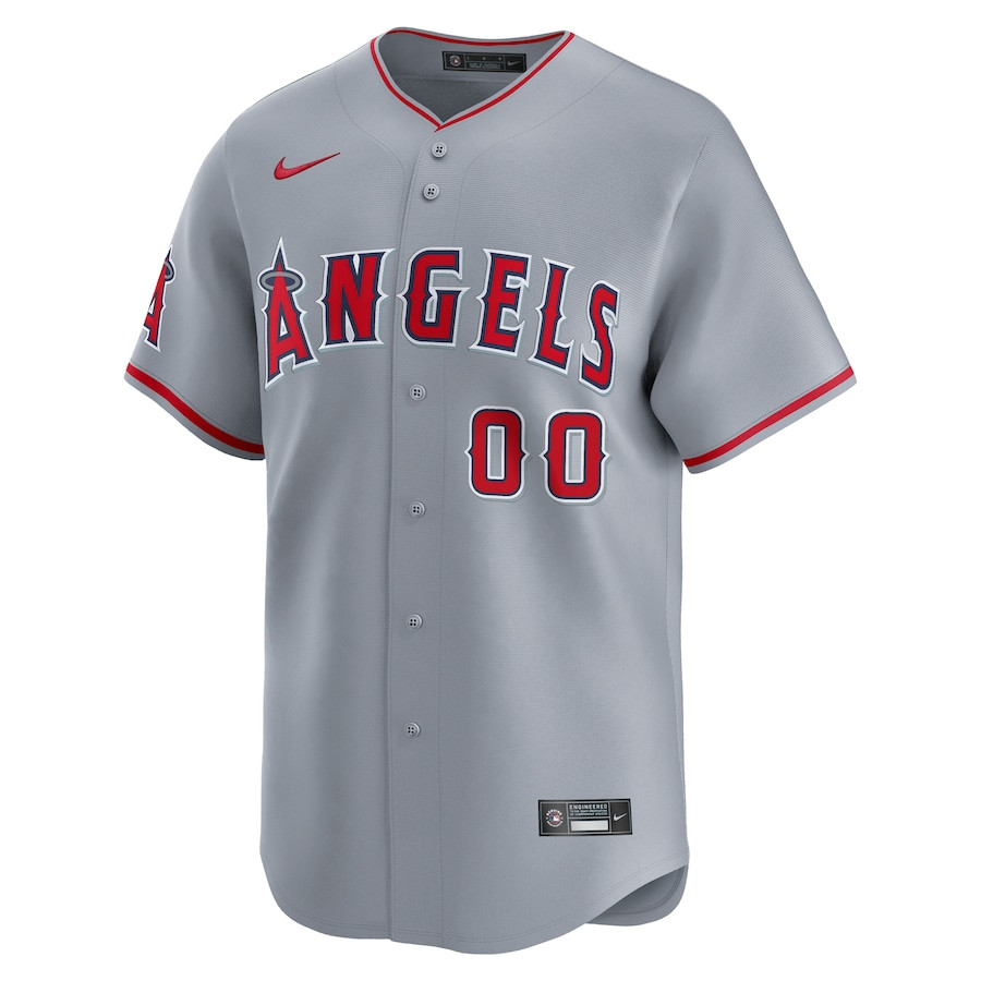 Los Angeles Angels Away Limited Custom Gray MLB Jersey Men's