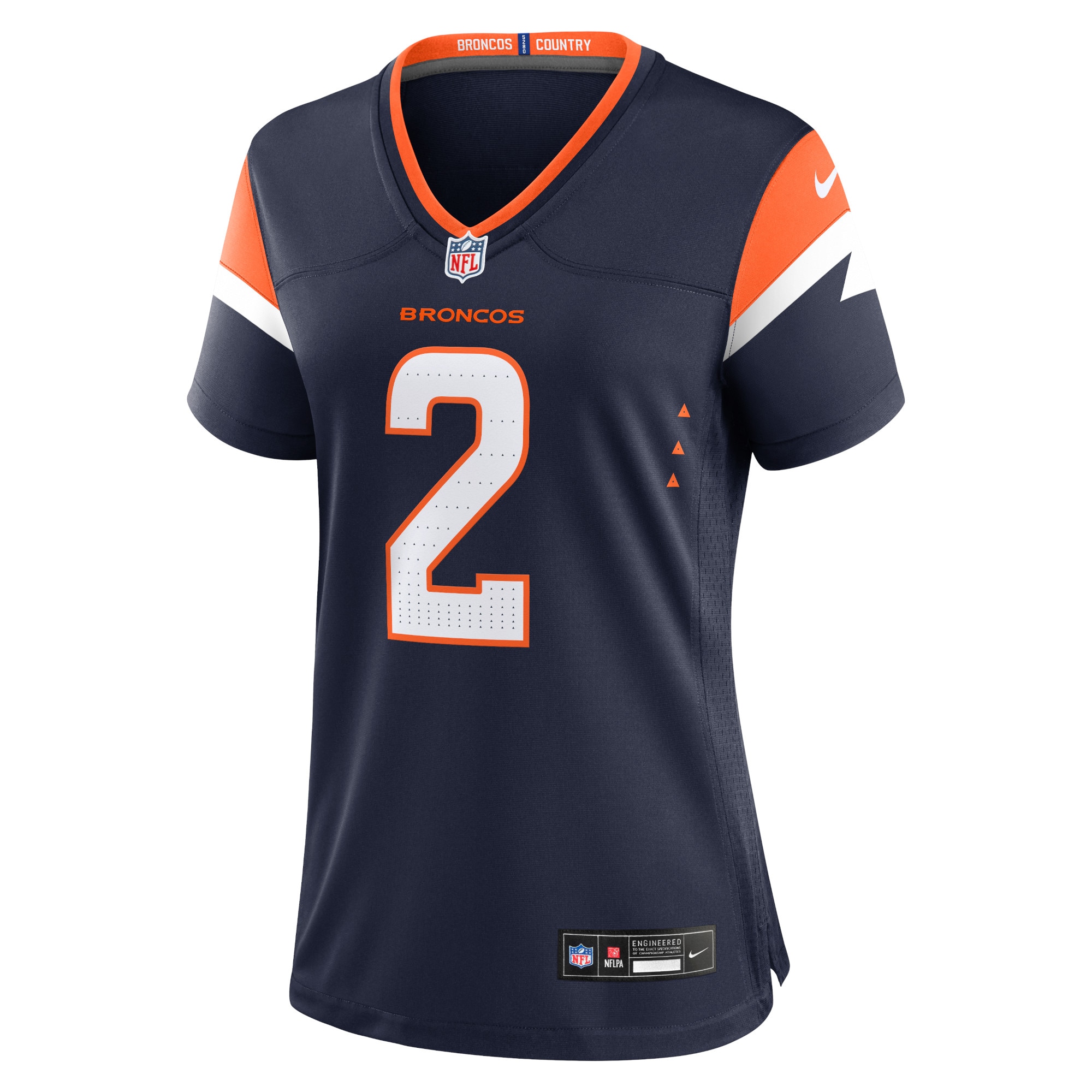 Denver Broncos Patrick Surtain II Navy Mile High Collection Alternate Game NFL Jersey Women's
