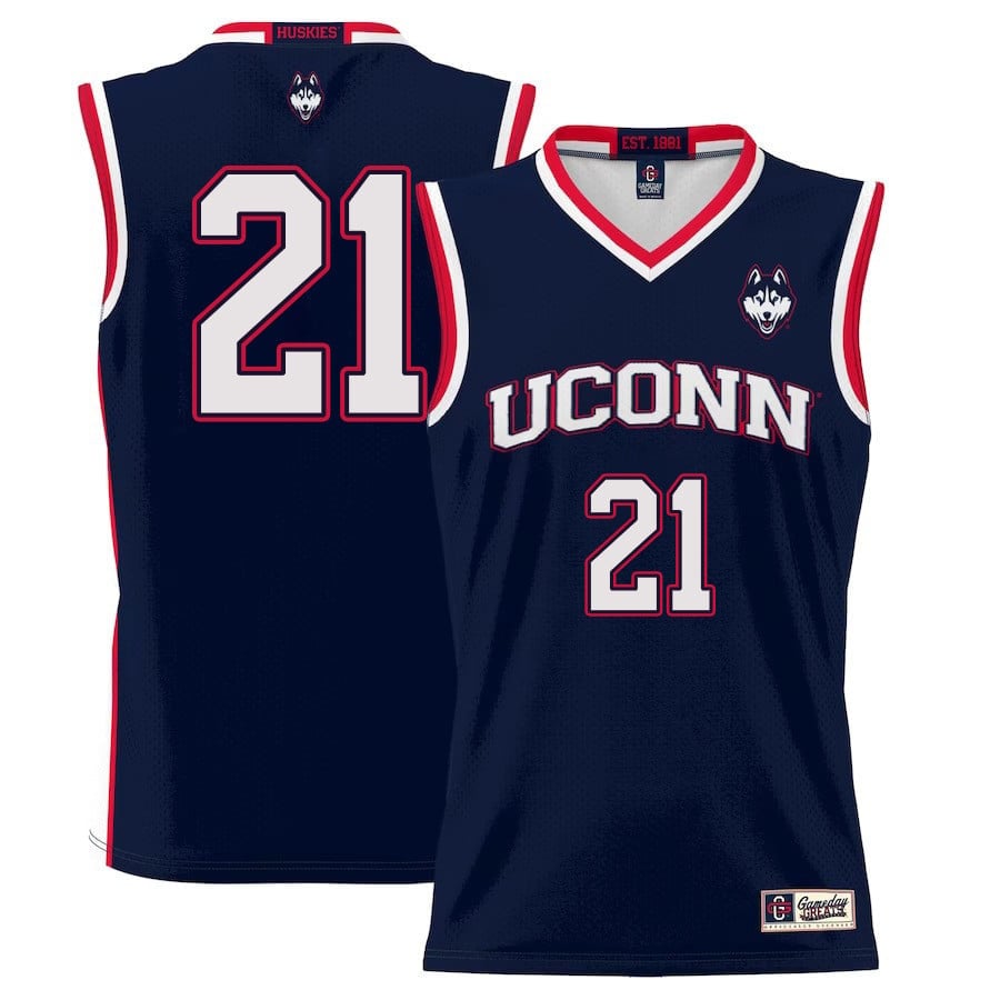 Adama Sanogo 21 UConn Huskies Navy NCAA Jersey Men's