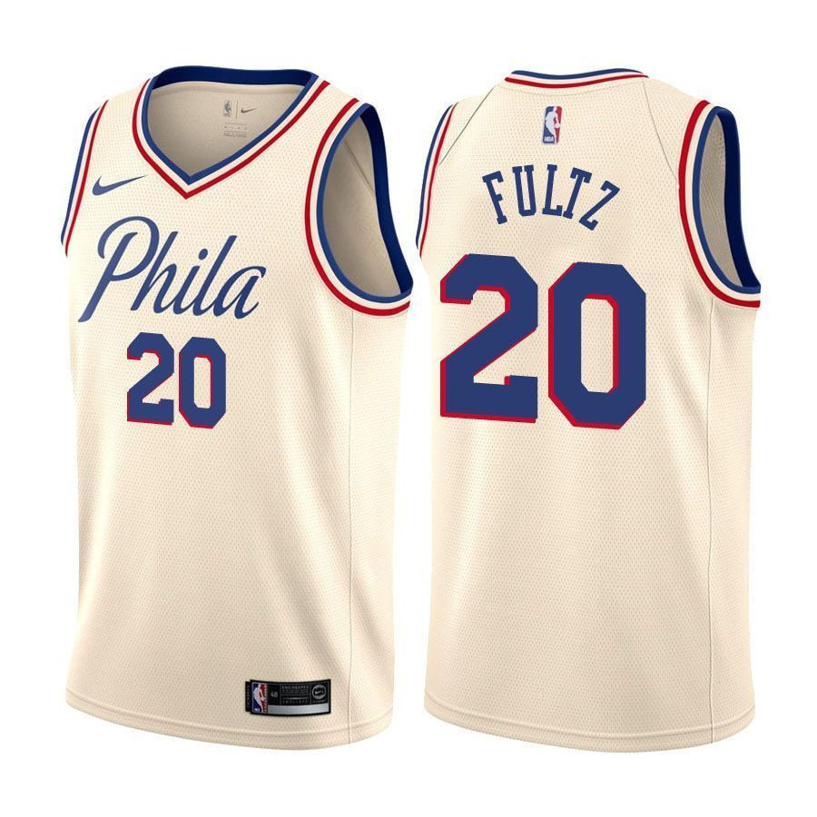 Philadelphia 76ers Markelle Fultz 20 City Edition Natural NBA Jersey Men's