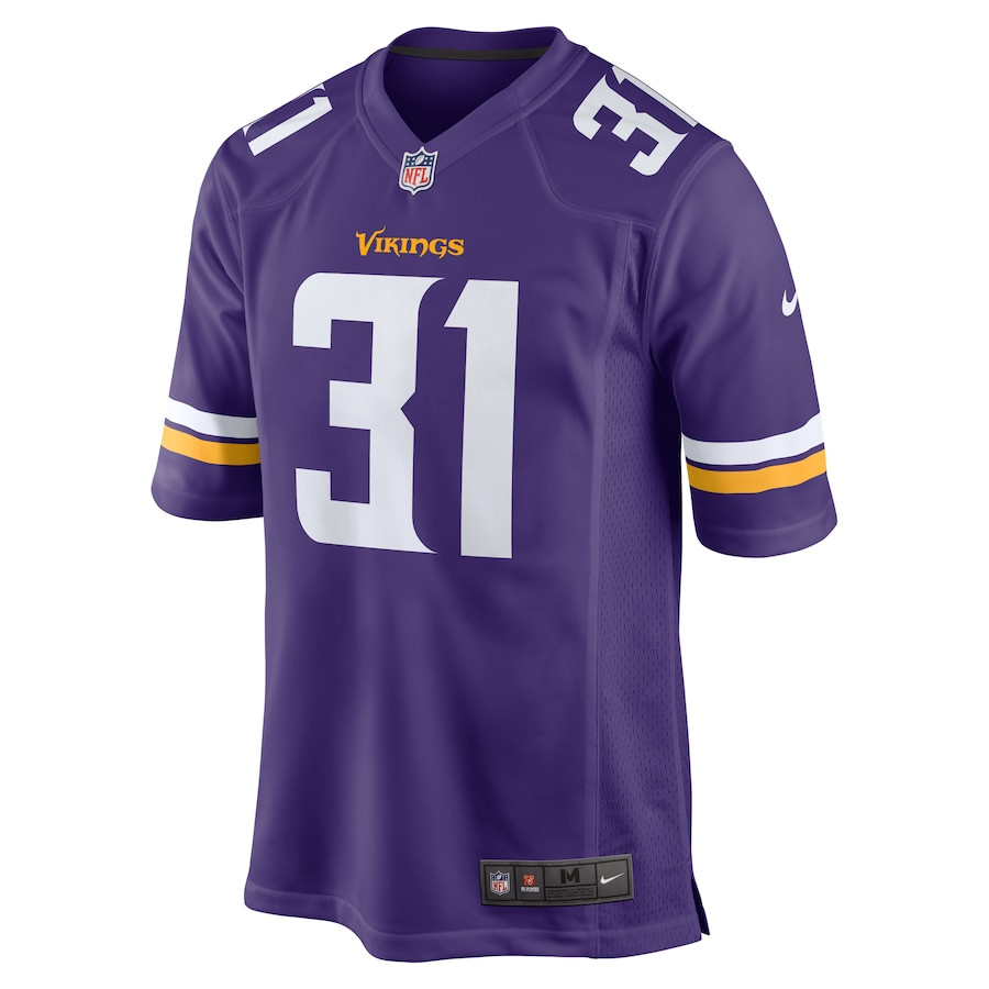 Khyree Jackson 31 Minnesota Vikings Game Purple NFL Jersey Men's