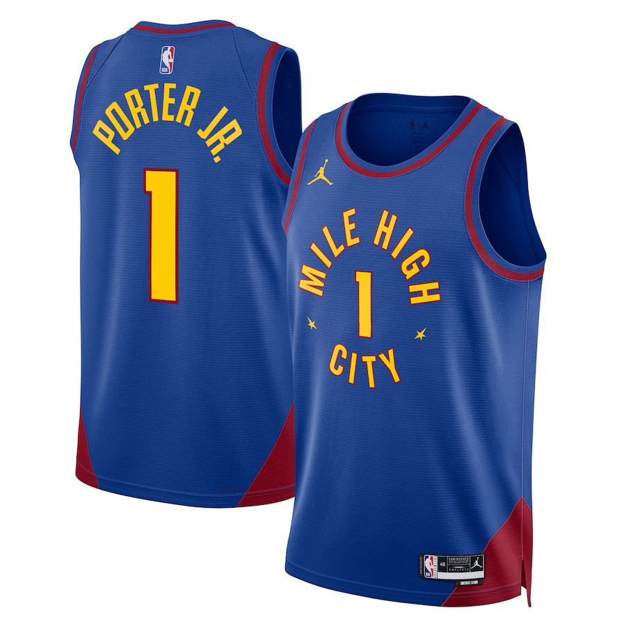 Michael Porter Jr. 1 Denver Nuggets Unisex Swingman Statement Edition Royal NBA Jersey Unisex