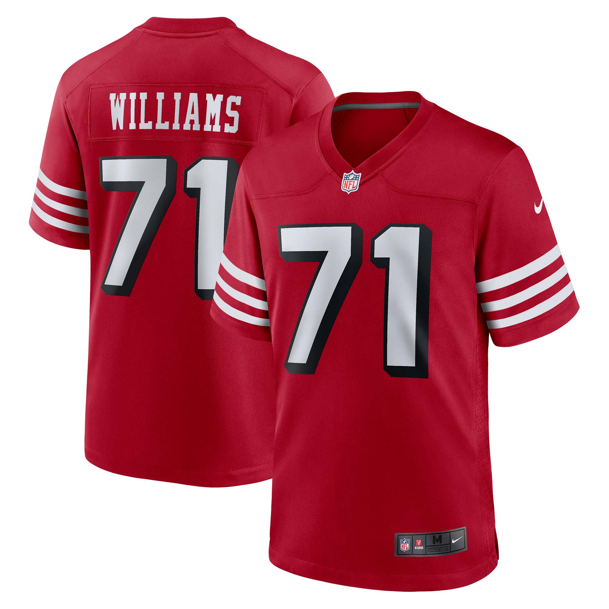 San Francisco 49ers Trent Williams Scarlet Alternate Game NFL Jersey Men's