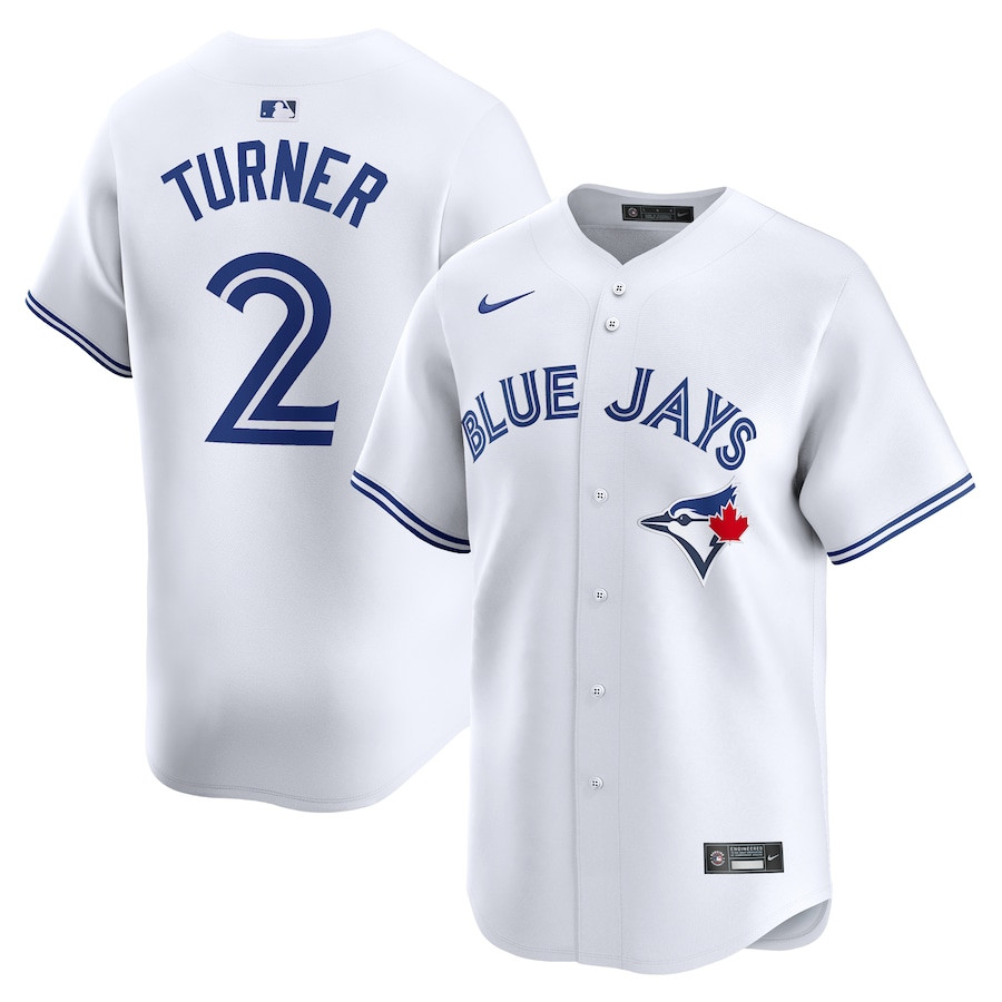 Justin Turner 2 Toronto Blue Jays Home Limited Player White MLB Jersey Men's