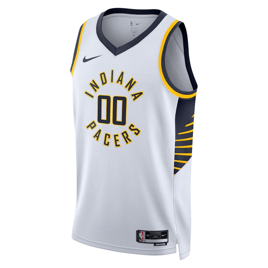 Indiana Pacers 2023/24 Association Swingman Custom White NBA Jersey Men's