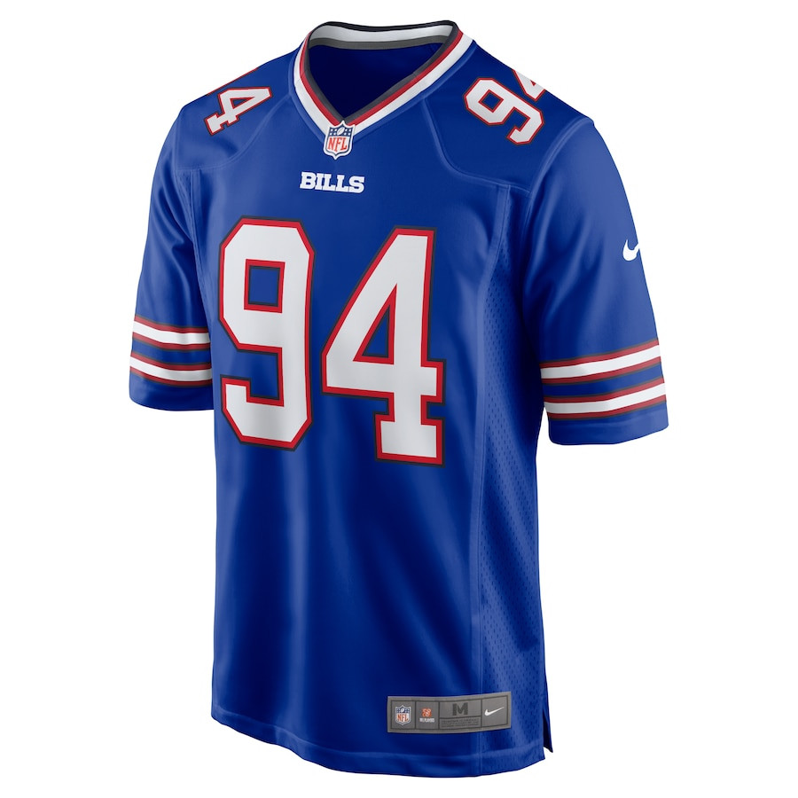 Dawuane Smoot 94 Buffalo Bills Game Royal NFL Jersey Men's
