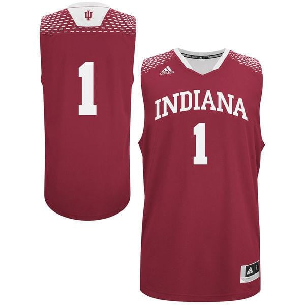 Indiana Hoosiers 1 Cream NCAA Jersey Men's