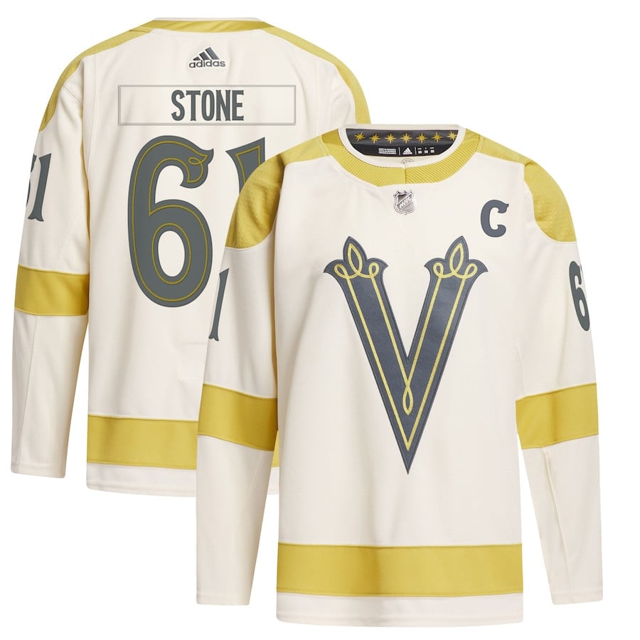 Mark Stone 61 Vegas Golden Knights 2024 Winter Classic Primegreen Cream NHL Jersey Men's