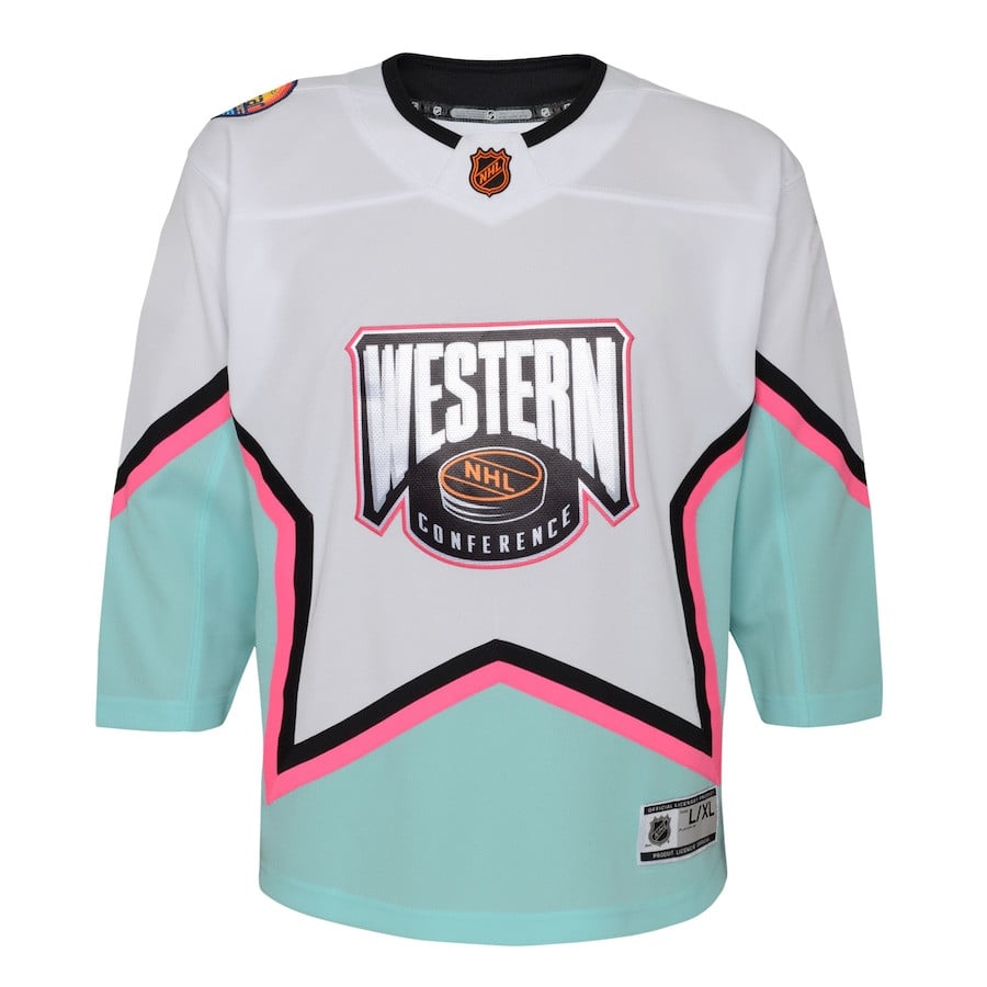 2023 All Star Game Western Conference White NHL Jersey Youth