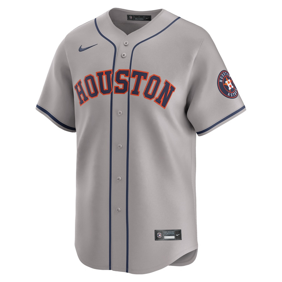 Houston Astros Away Limited Gray MLB Jersey Men's