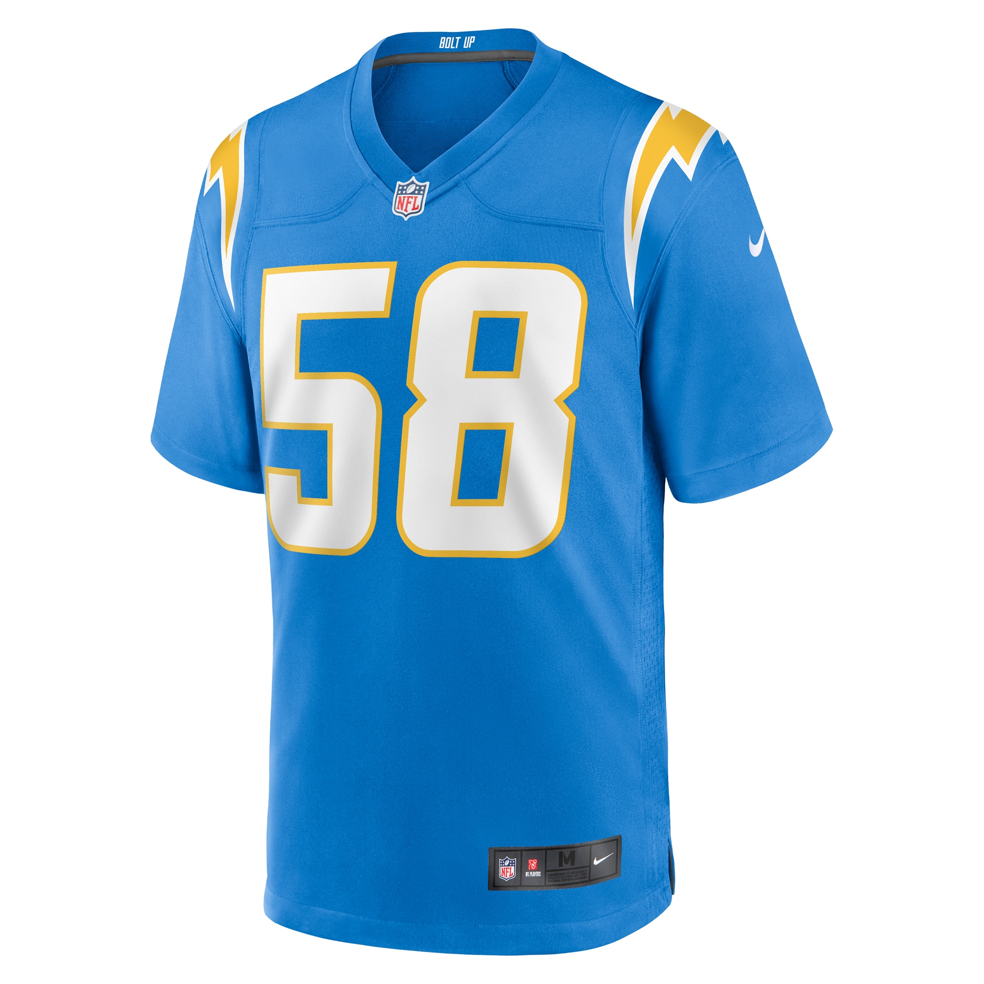 Los Angeles Chargers Tae Crowder Powder Blue Team Game NFL Jersey Men's