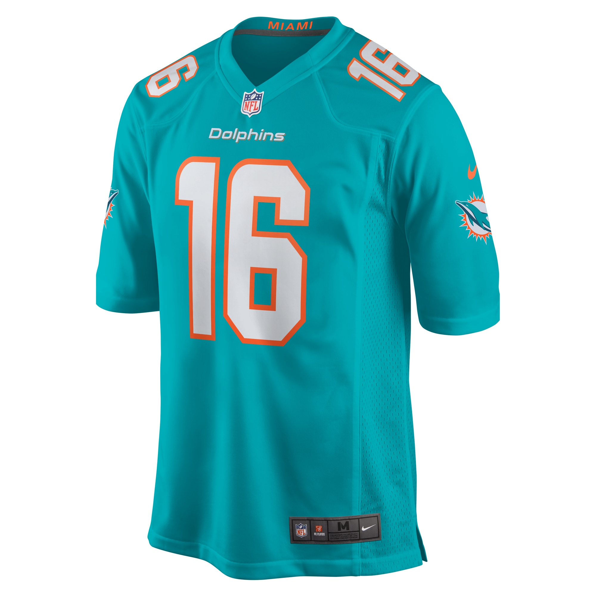 Miami Dolphins Jake Bailey Aqua Game Player NFL Jersey Men's