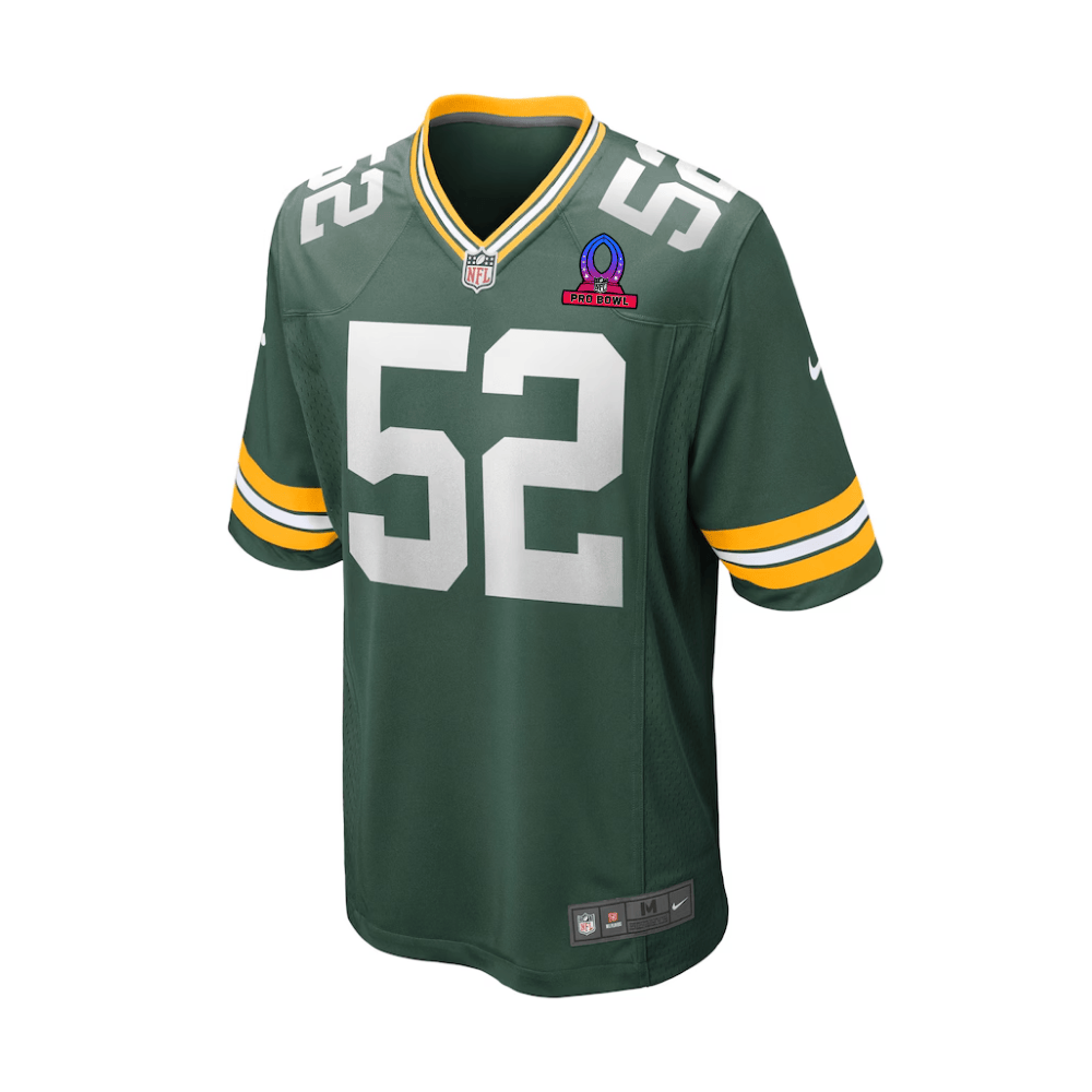 Rashan Gary 52 Green Bay Packers 2025 Pro Bowl Patch Game Green NFL Jersey Men's