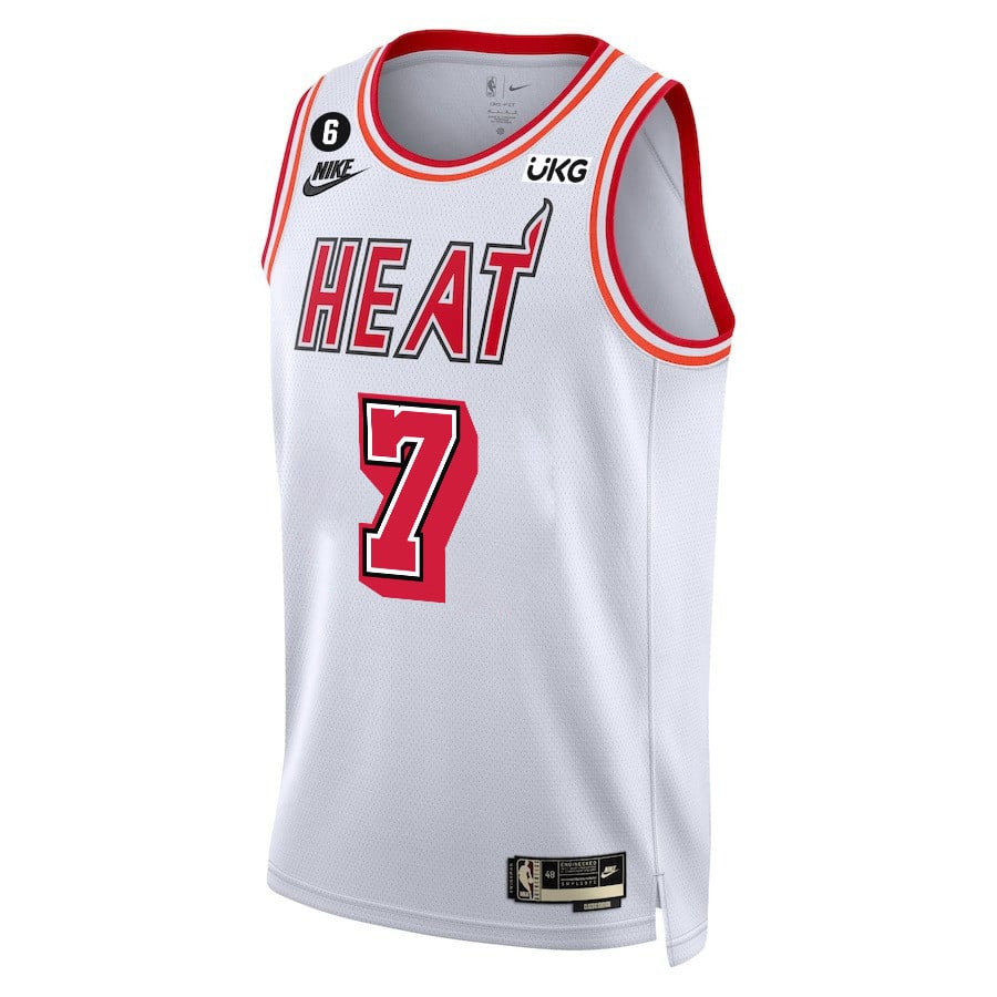 Kyle Lowry 7 Miami Heat Final Champions 2023 Swingman Classic Editio White NBA Jersey Men's