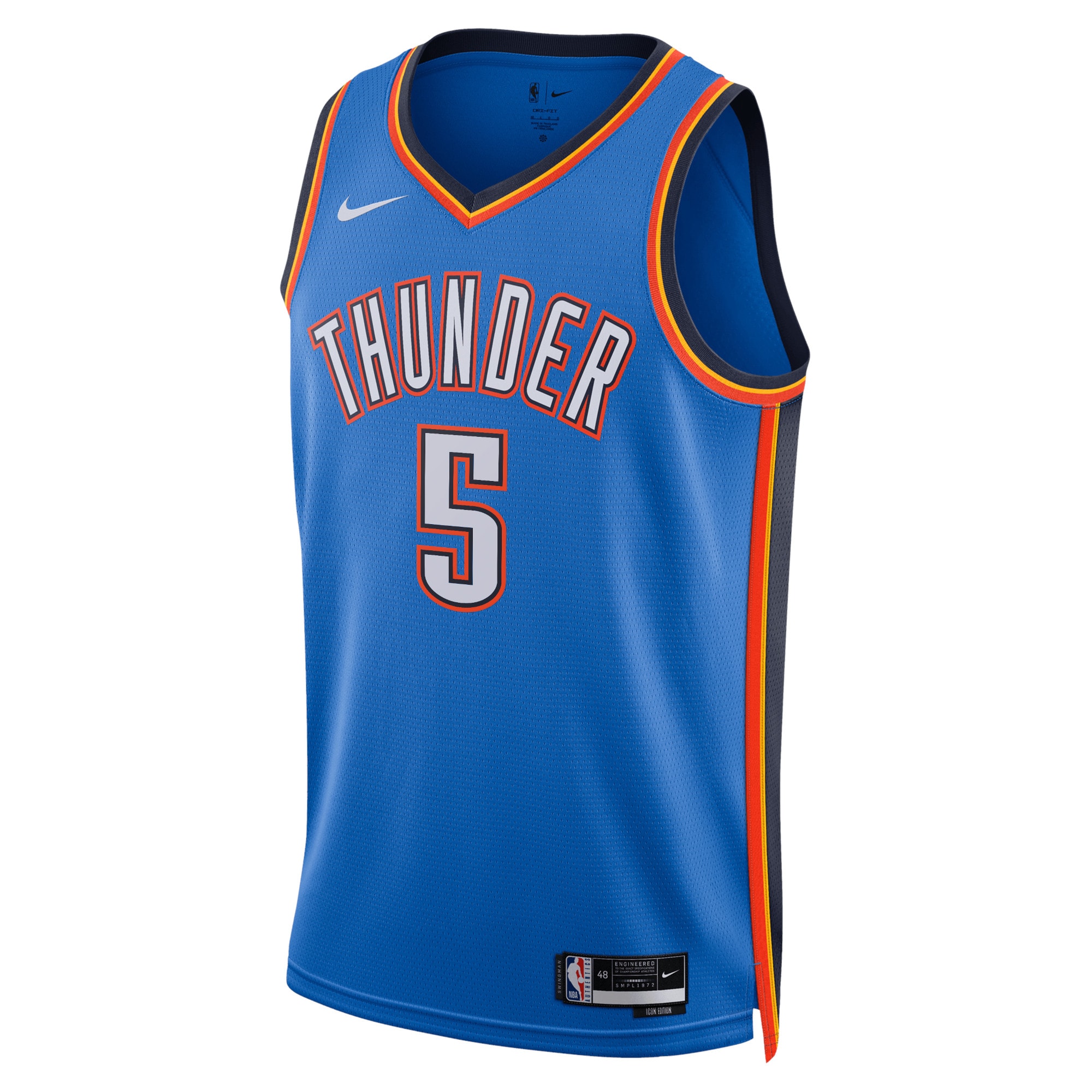 Oklahoma City Thunder Icon Edition Swingman Blue Luguentz Dor Unisex NBA Jersey Unisex