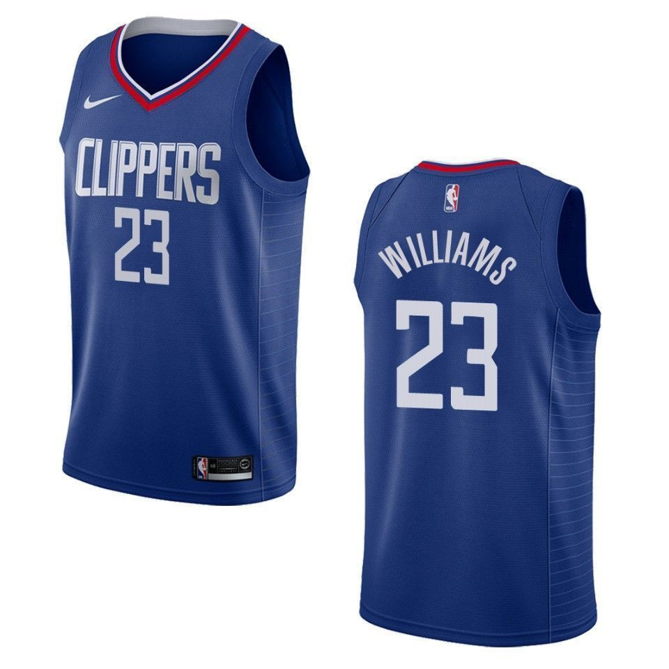 Los Angeles Clippers 23 Lou Williams Icon Swingman Blue NBA Jersey Men's