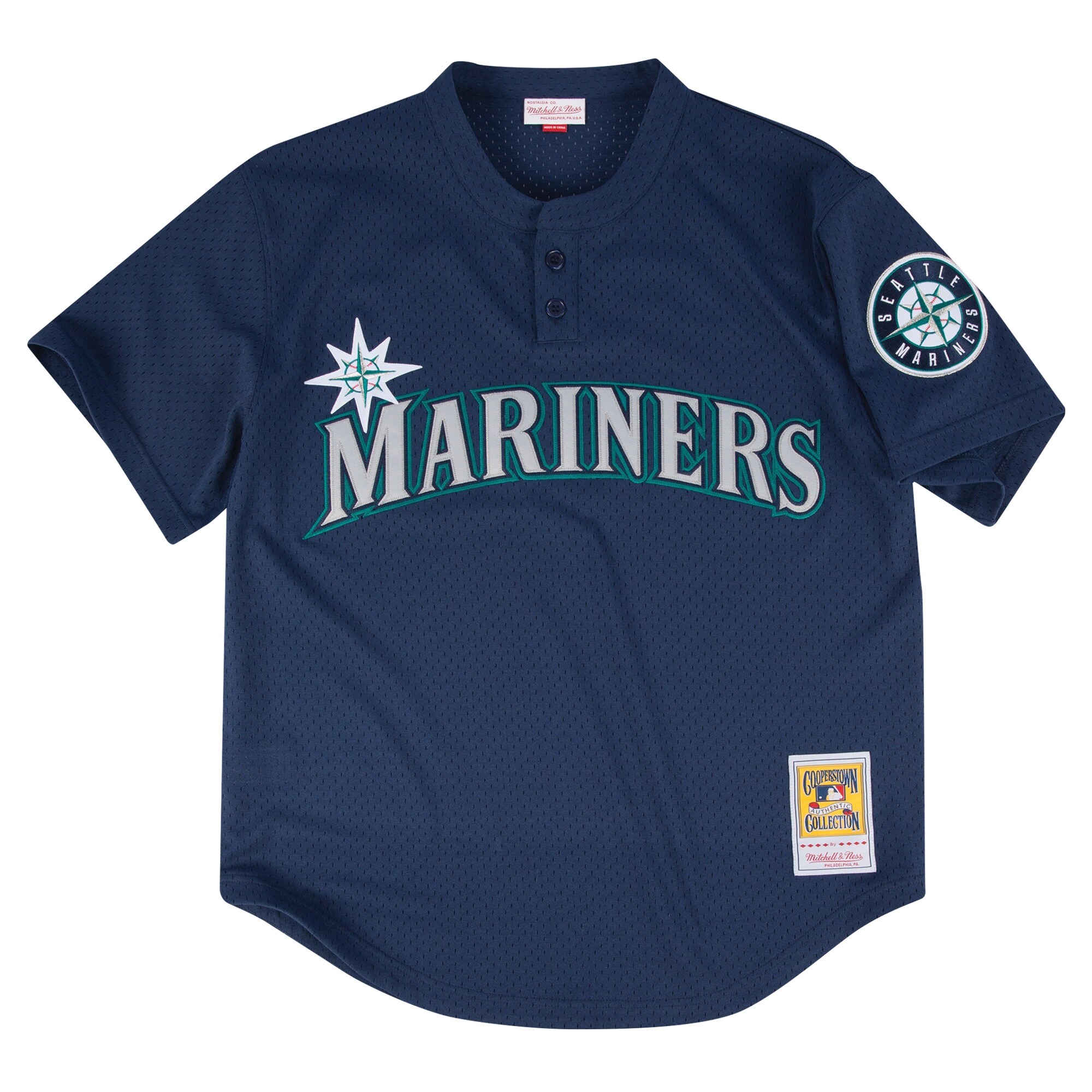 Seattle Mariners Profile Navy Big Tall Cooperstown Collection Mesh Batting Practice MLB Jersey Men's
