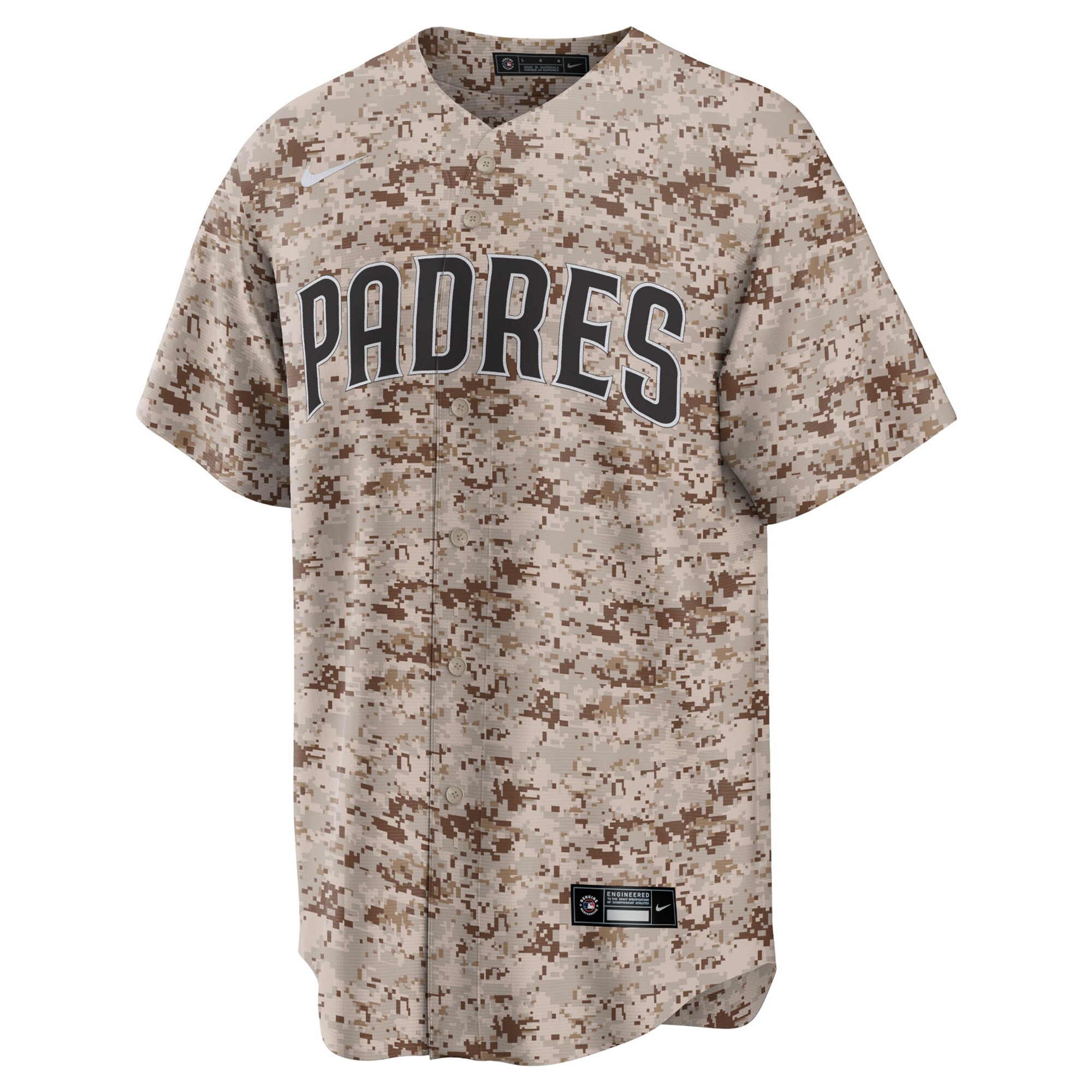 San Diego Padres Camo USMC Alternate Team MLB Jersey Men's