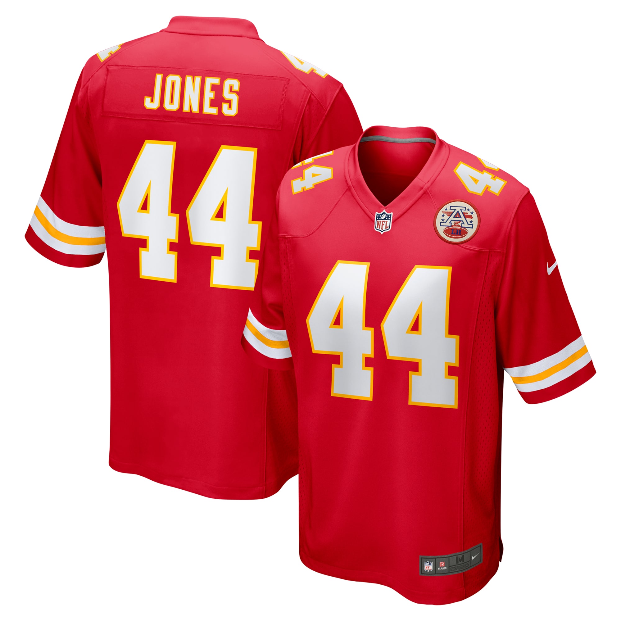 Kansas City Chiefs Cam Jones Red Game NFL Jersey Men's