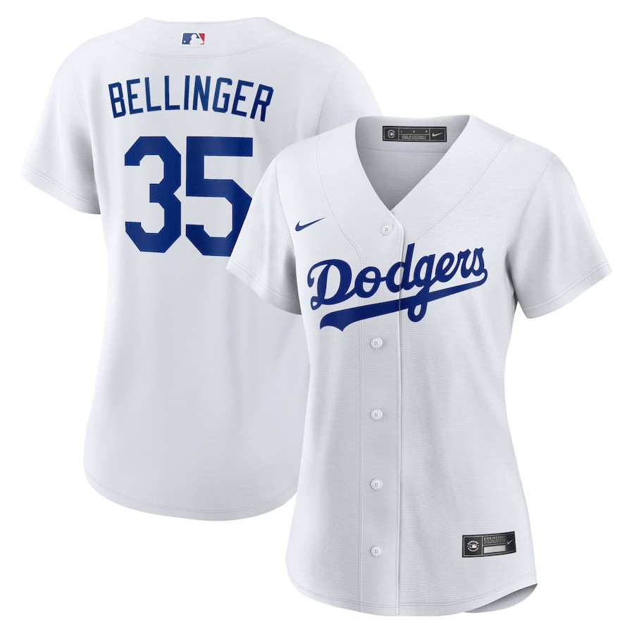 Cody Bellinger 35 Los Angeles Dodgers Home White MLB Jersey Women's