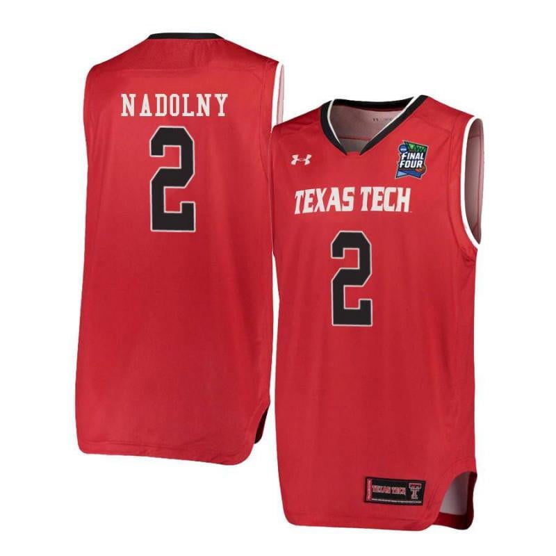 Under Armour 2 Clarence Nadolny Red Texas Tech Red Raiders NCAA Jersey Men's