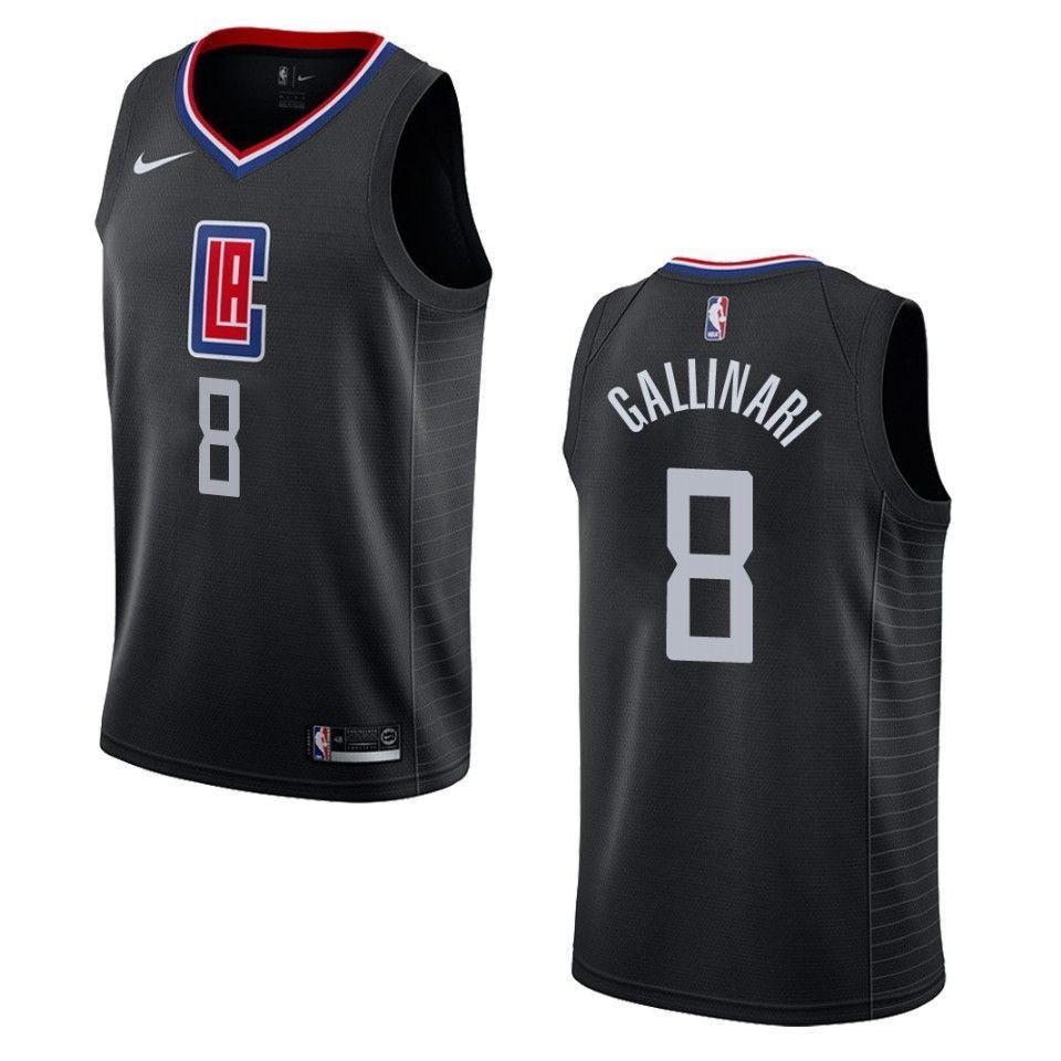 Los Angeles Clippers 8 Danilo Gallinari Statement Swingman Black NBA Jersey Men's