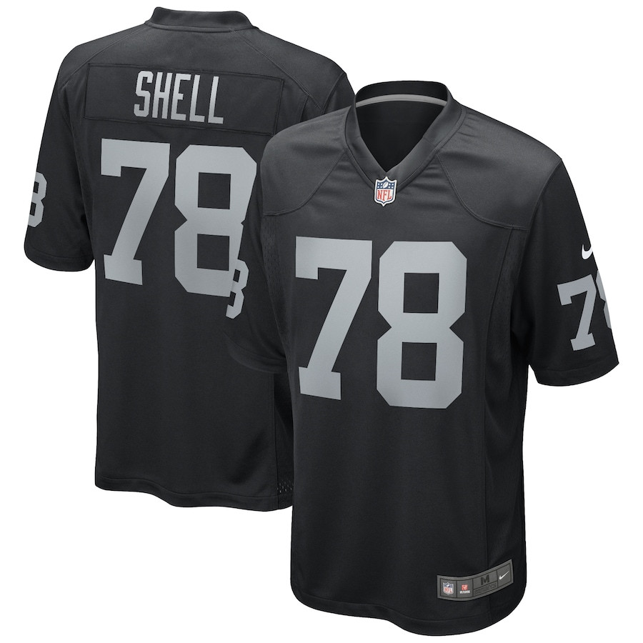 Art Shell 78 Las Vegas Raiders Game Retired Black NFL Jersey Men's