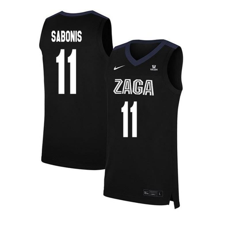11 Domantas Sabonis Black Elite Gonzaga Bulldogs NCAA Jersey Men's