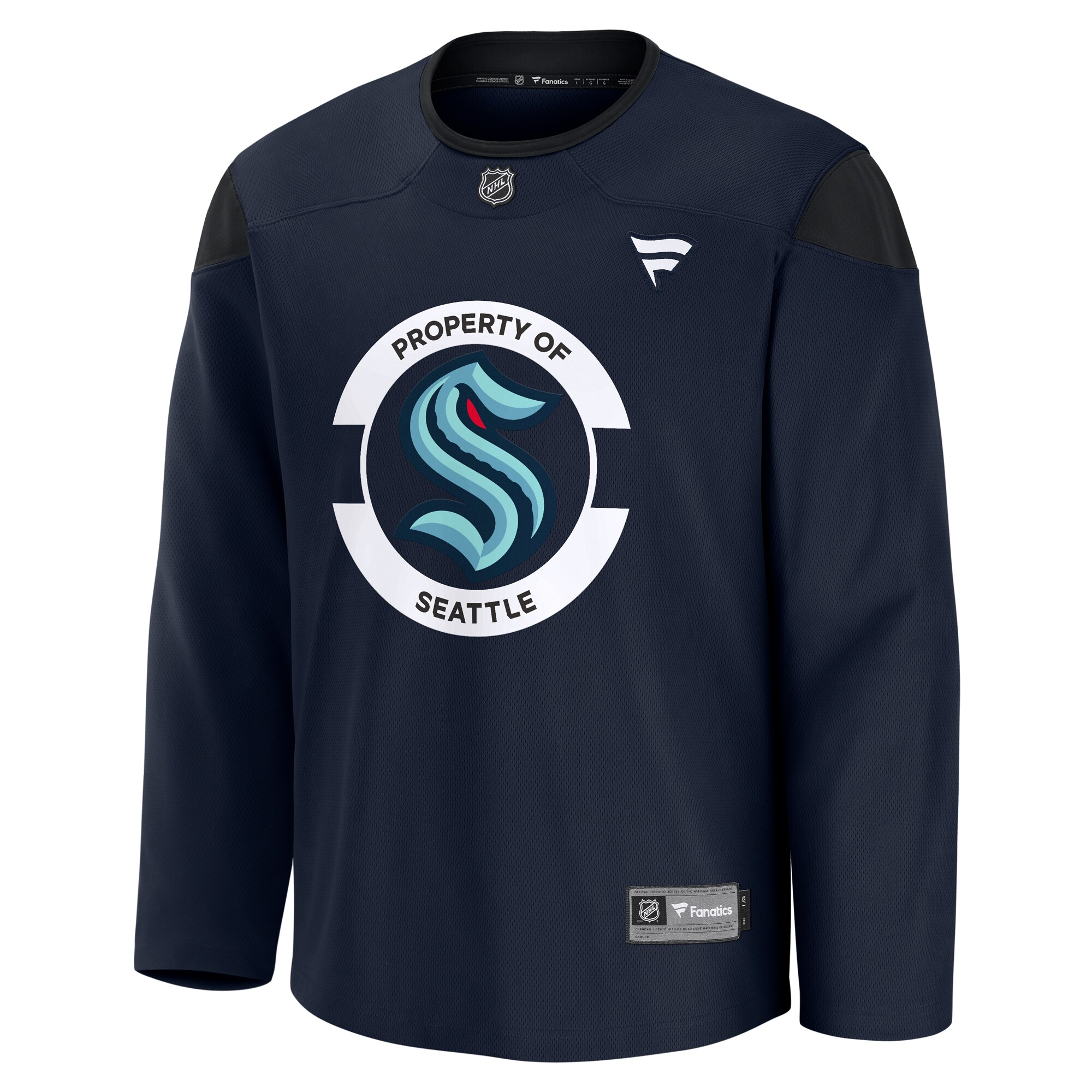Seattle Kraken Deep Sea Blue Team Practice NHL Jersey Men's