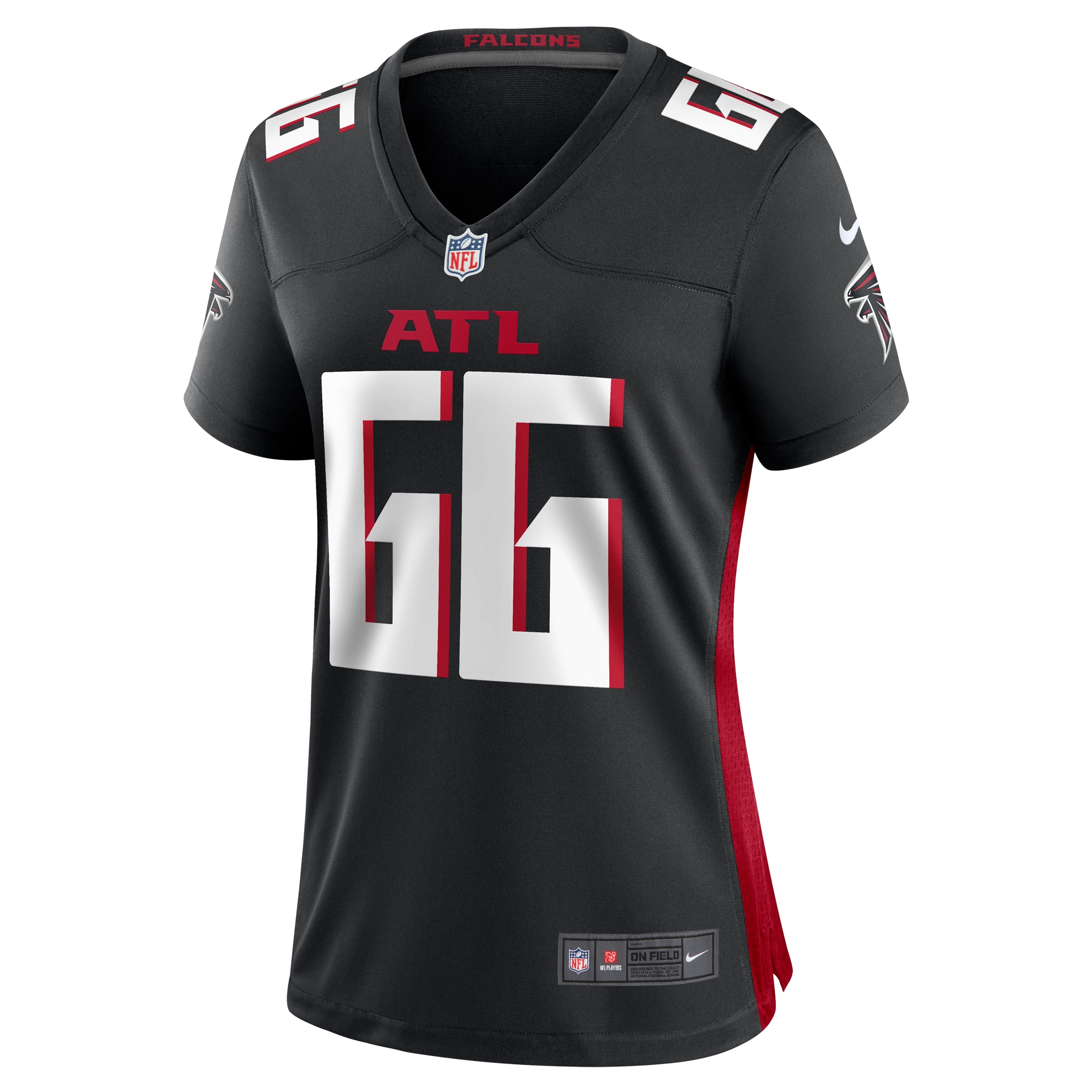 Atlanta Falcons John Leglue Black Team Game NFL Jersey Women's