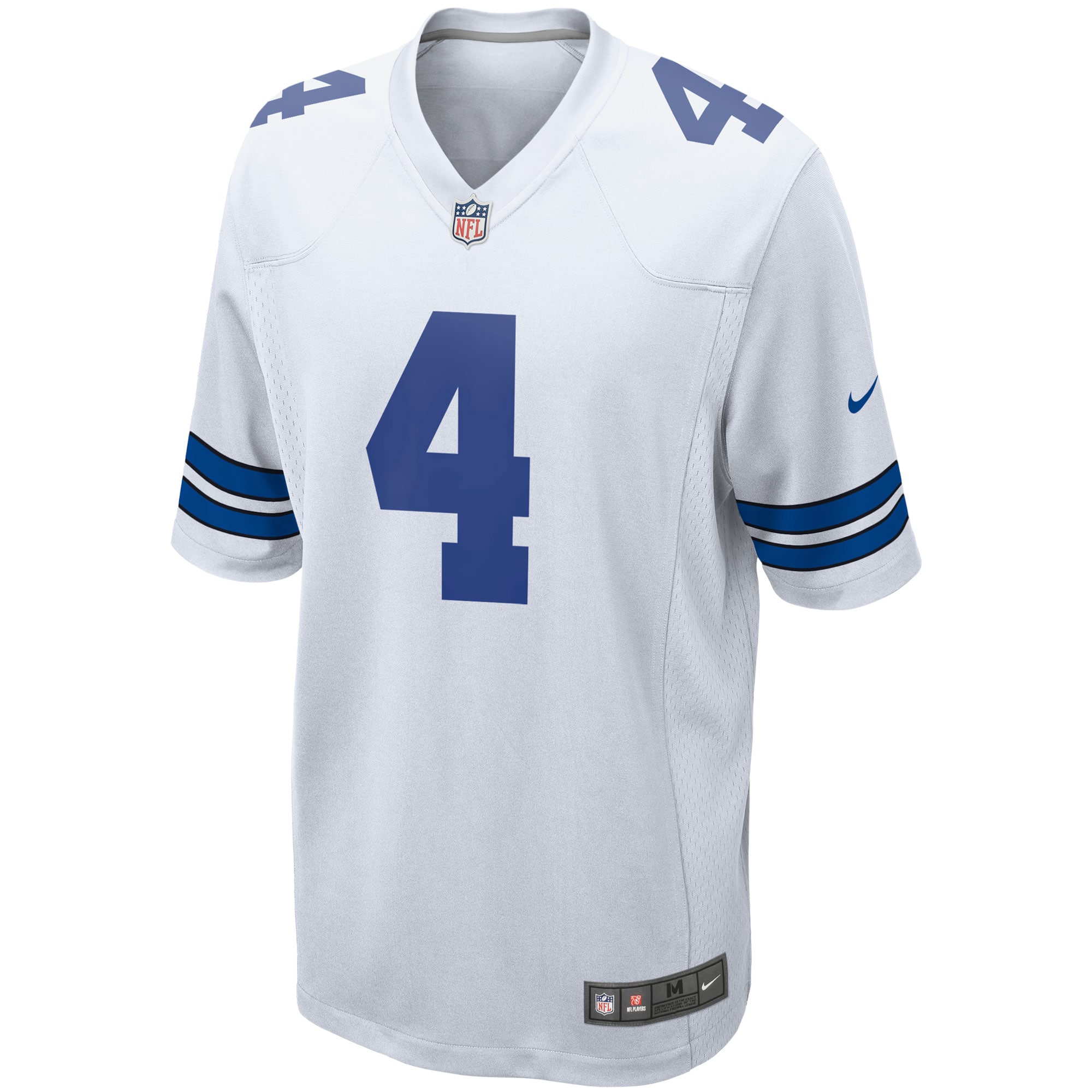 Dallas Cowboys Dak Prescott White Game Team NFL Jersey Men's