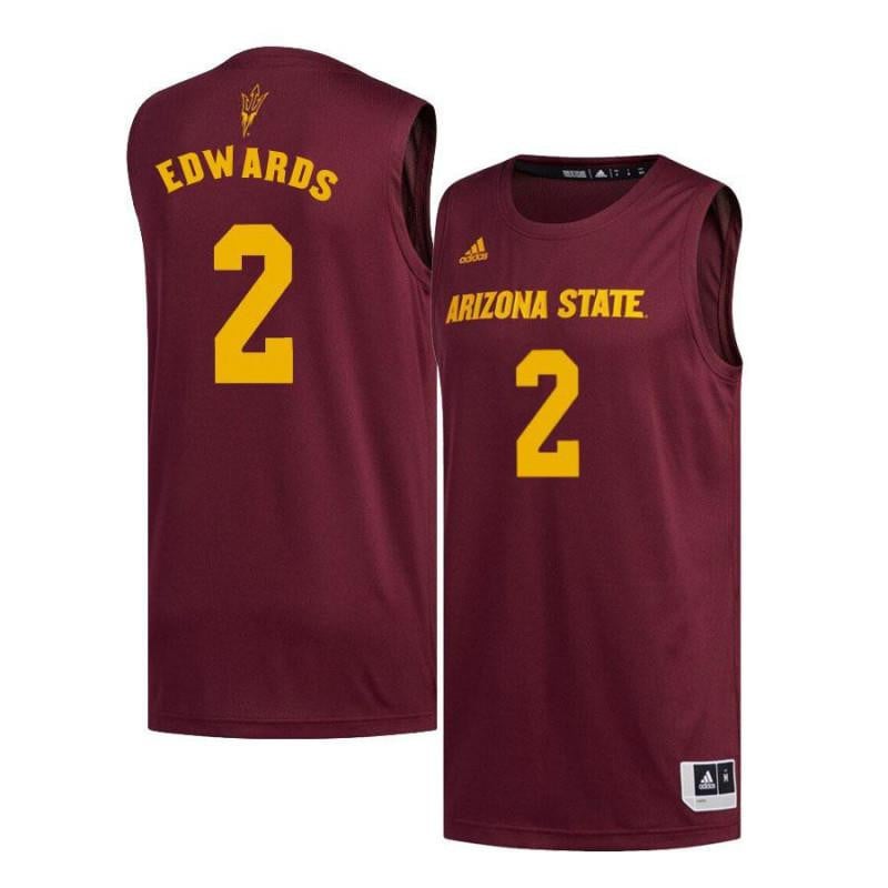 2 Rob Edwards Maroon Arizona State Sun Devils NCAA Jersey Men's