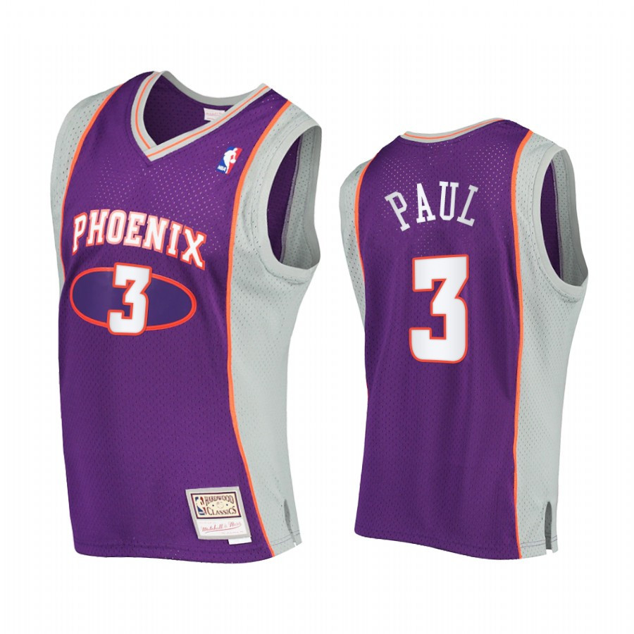 Chris Paul 3 Phoenix Suns Hardwood Classics Purple NBA Jersey Men's