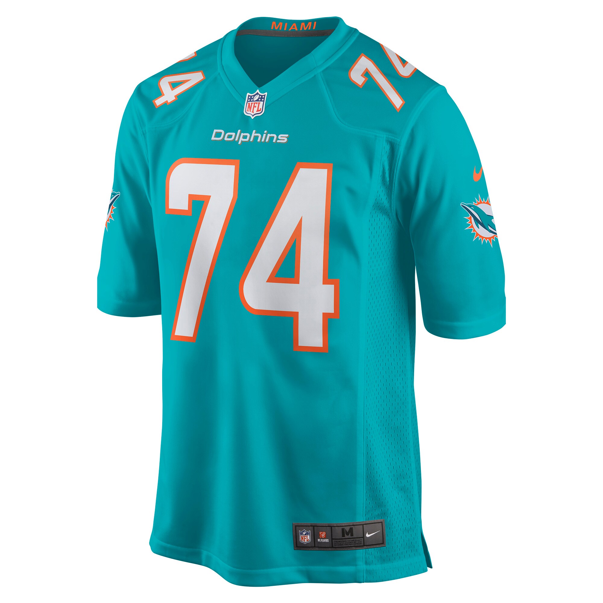 Miami Dolphins Liam Eichenberg Aqua Game NFL Jersey Men's