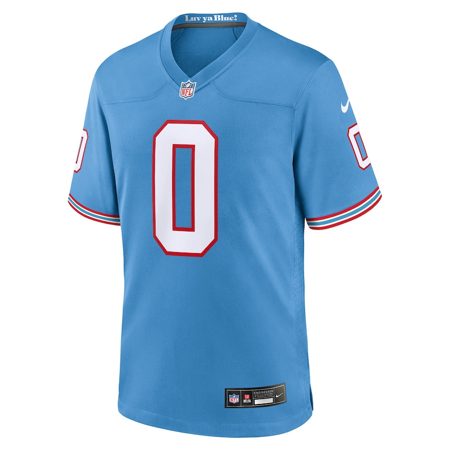 Calvin Ridley 0 Tennessee Titans Alternate Game Light Blue NFL Jersey Men's