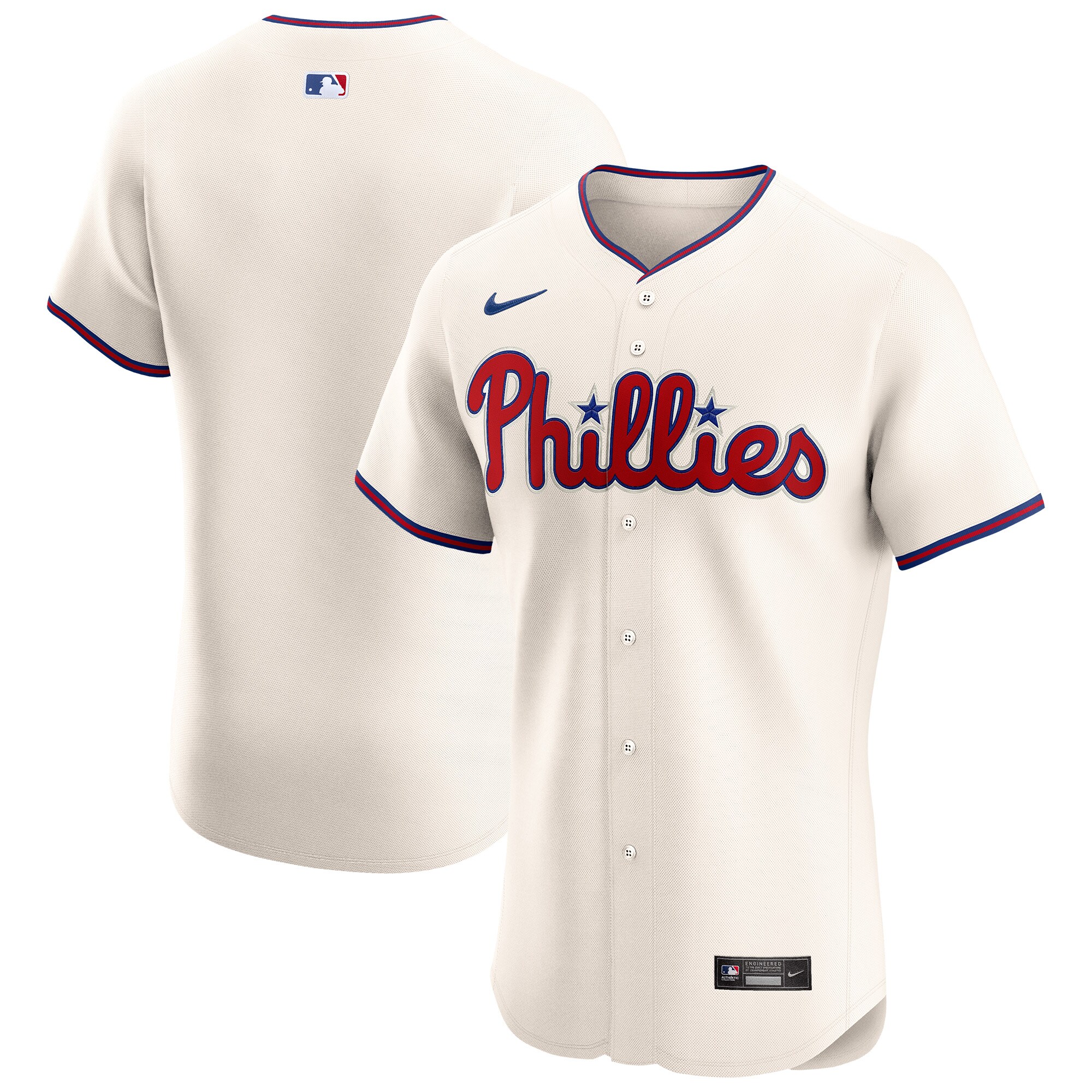 Philadelphia Phillies Cream Alternate Elite MLB Jersey Men's