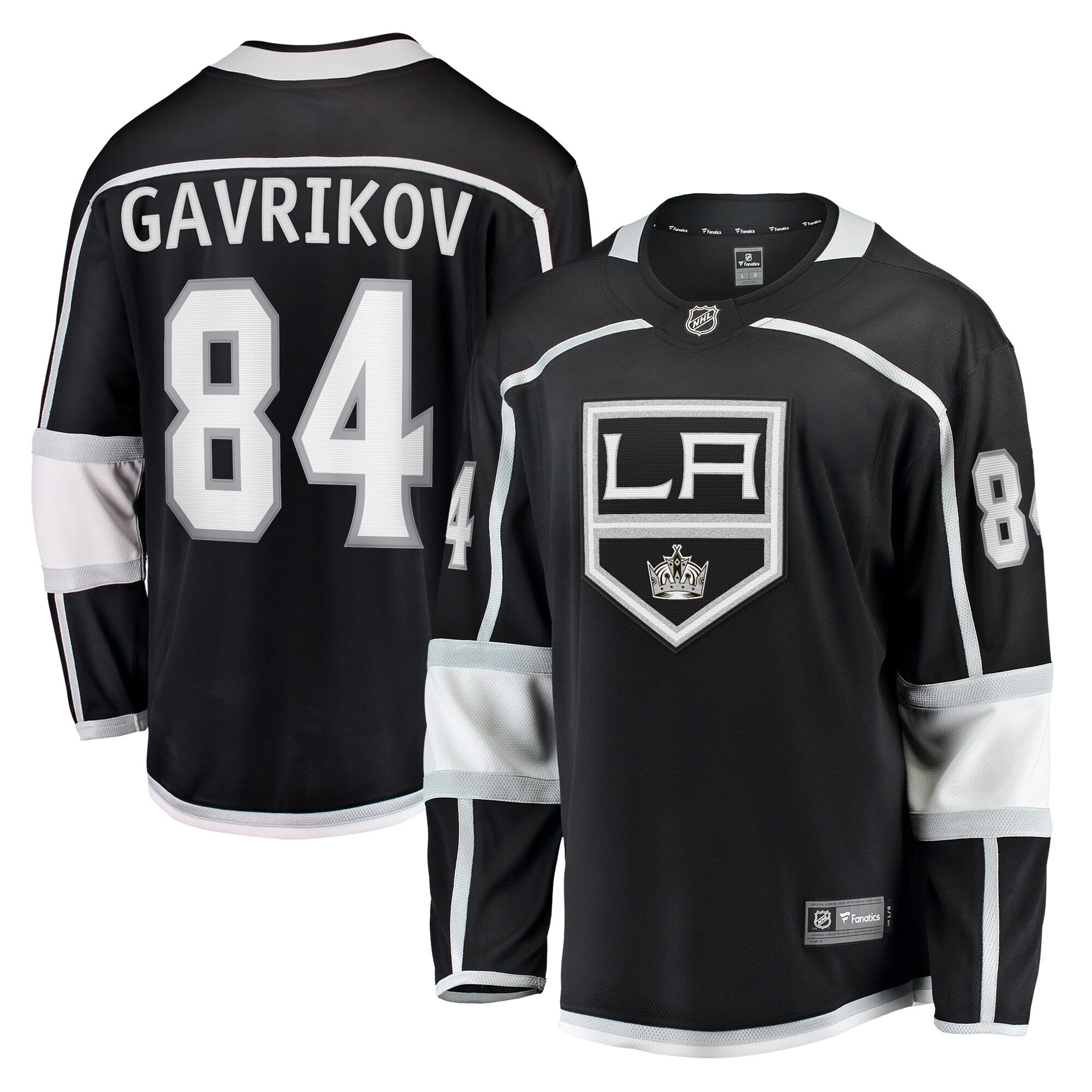 Los Angeles Kings Vladislav Gavrikov Black Home Breakaway NHL Jersey Men's