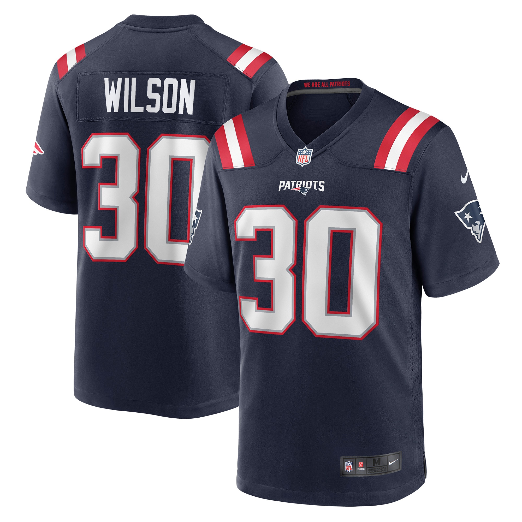 New England Patriots Mack Wilson Navy Game NFL Jersey Men's