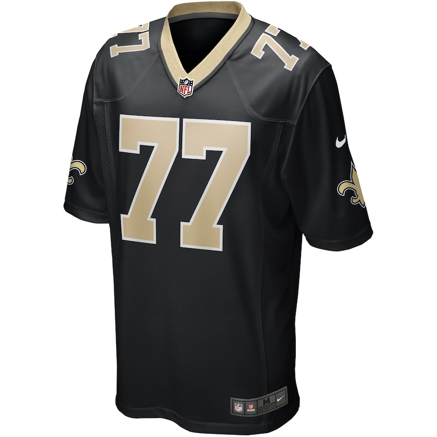 Carl Nicks 77 New Orleans Saints Game Retired Black NFL Jersey Men's