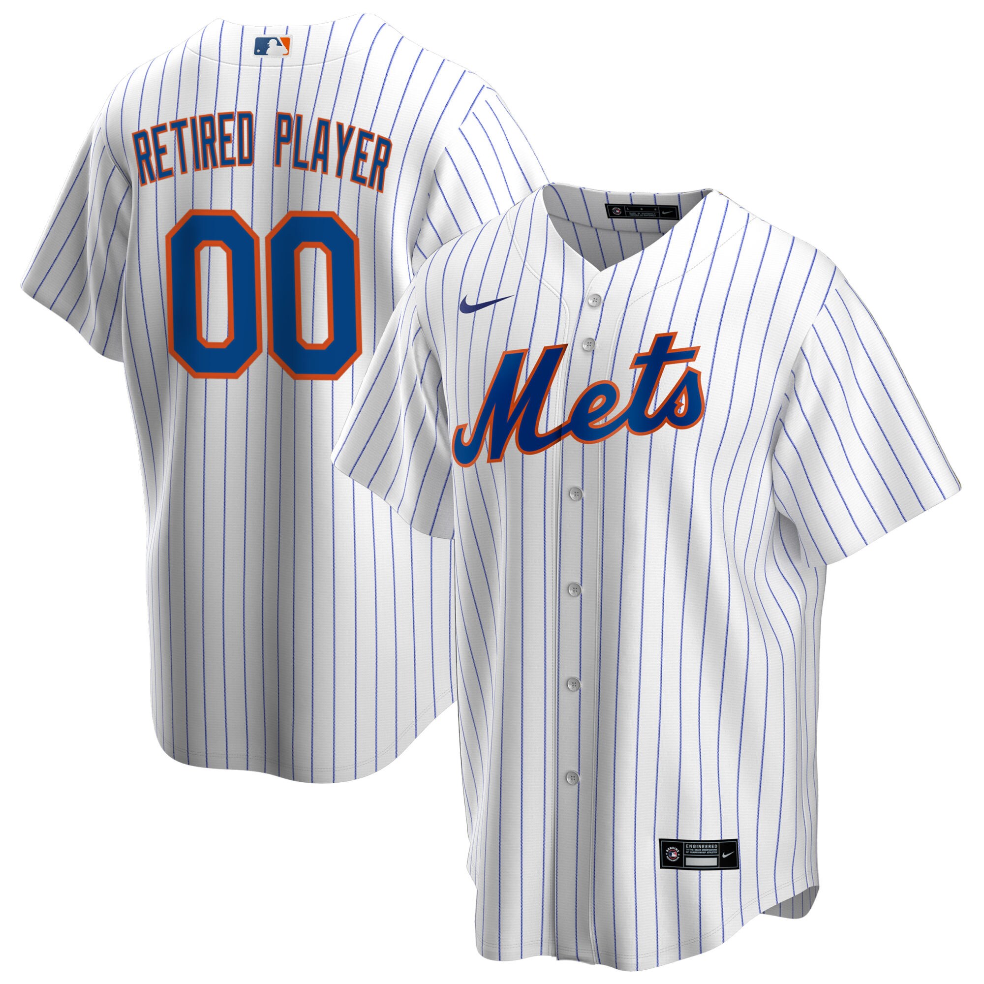 New York Mets White Home Pick-A-Player Retired Roster MLB Jersey Men's