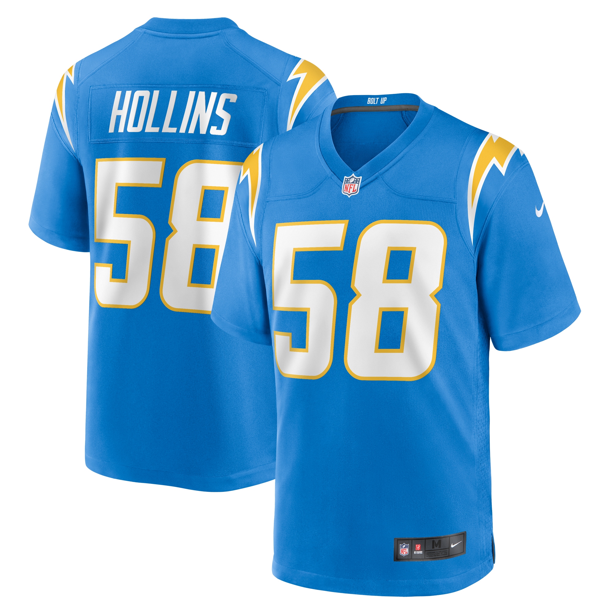 Los Angeles Chargers Justin Hollins Powder Blue Game NFL Jersey Men's