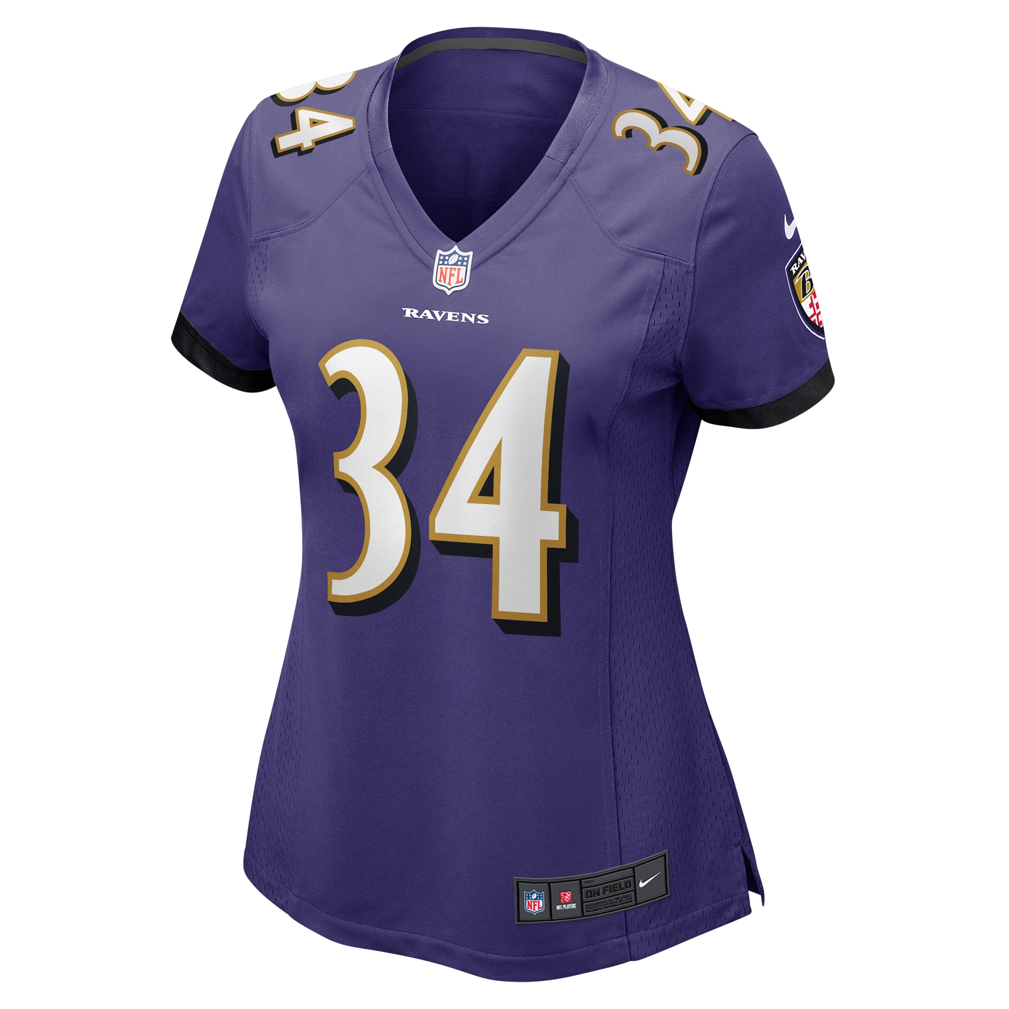 Baltimore Ravens Keaton Mitchell Purple Game NFL Jersey Women's