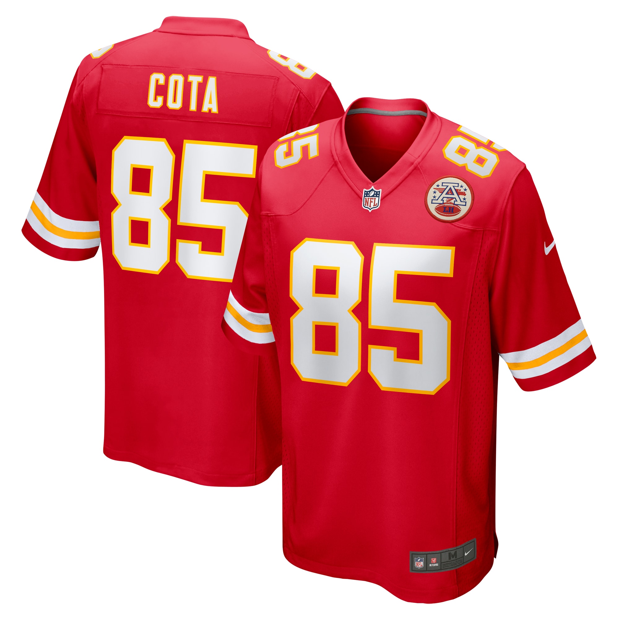 Kansas City Chiefs Chase Cota Red Game NFL Jersey Men's