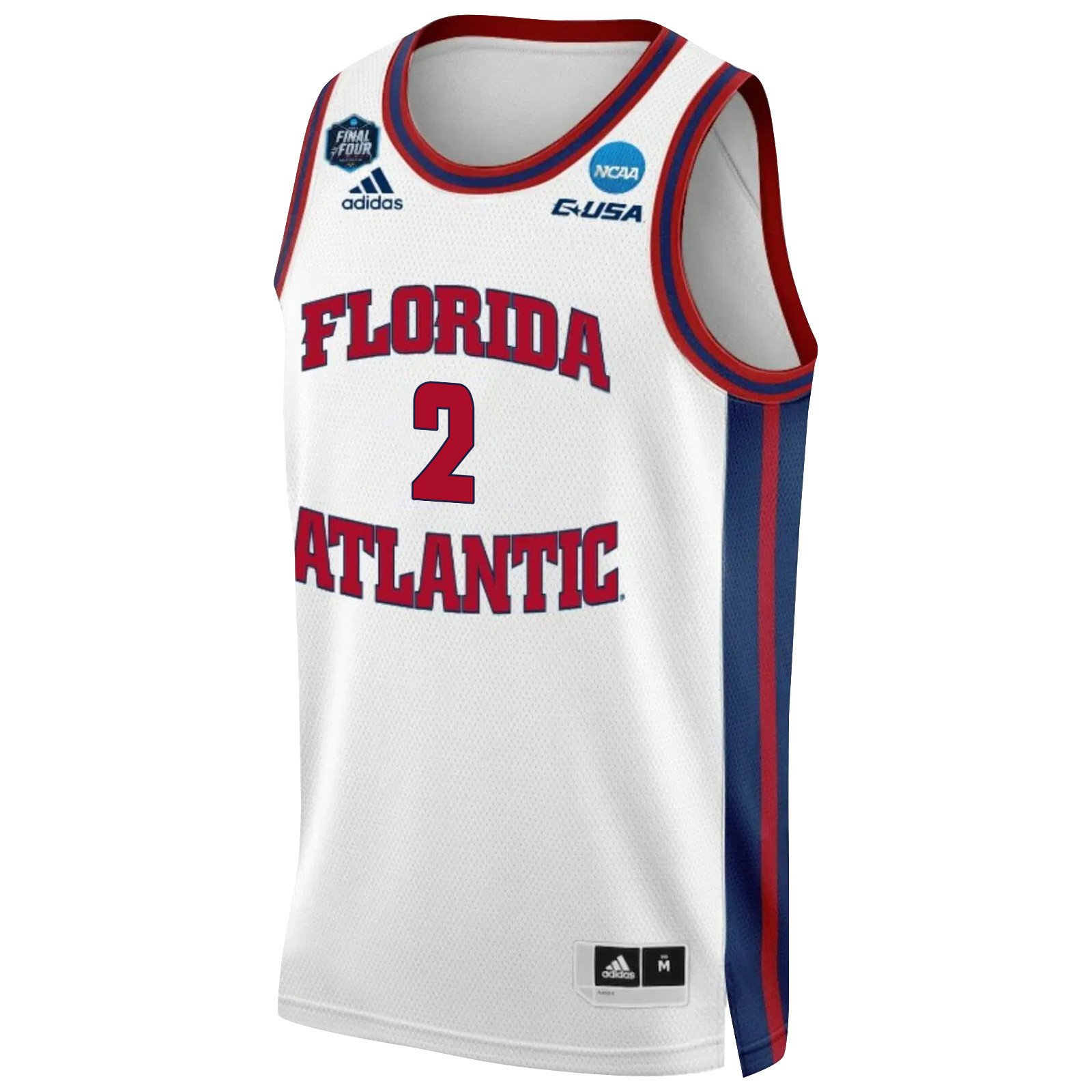 Nick Boyd 2 FAU Owls 2023 Final Four White NCAA Jersey Men's